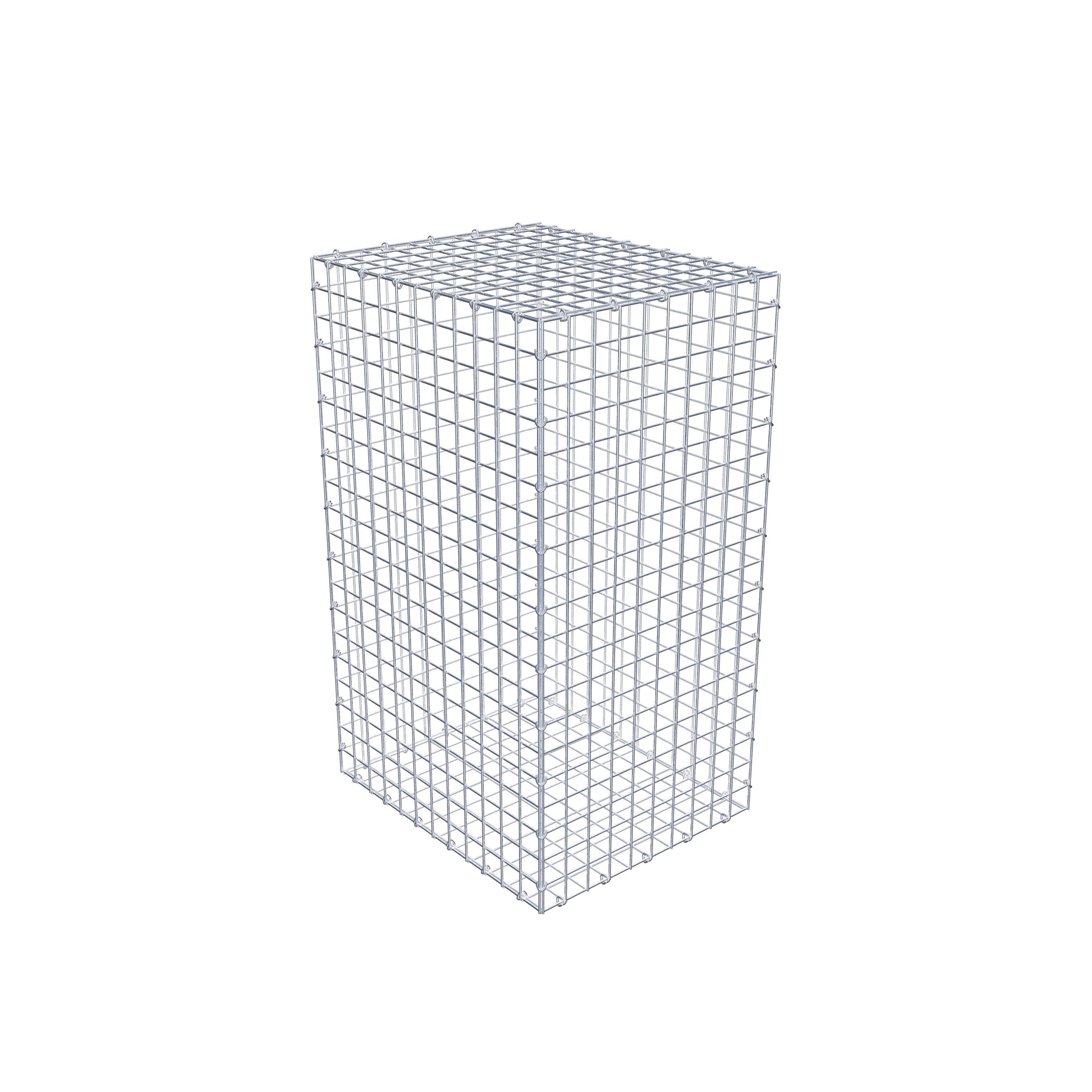 Gabião 100 cm x 60 cm x 50 cm (C x A x P), malhagem 5 cm x 5 cm, anel C