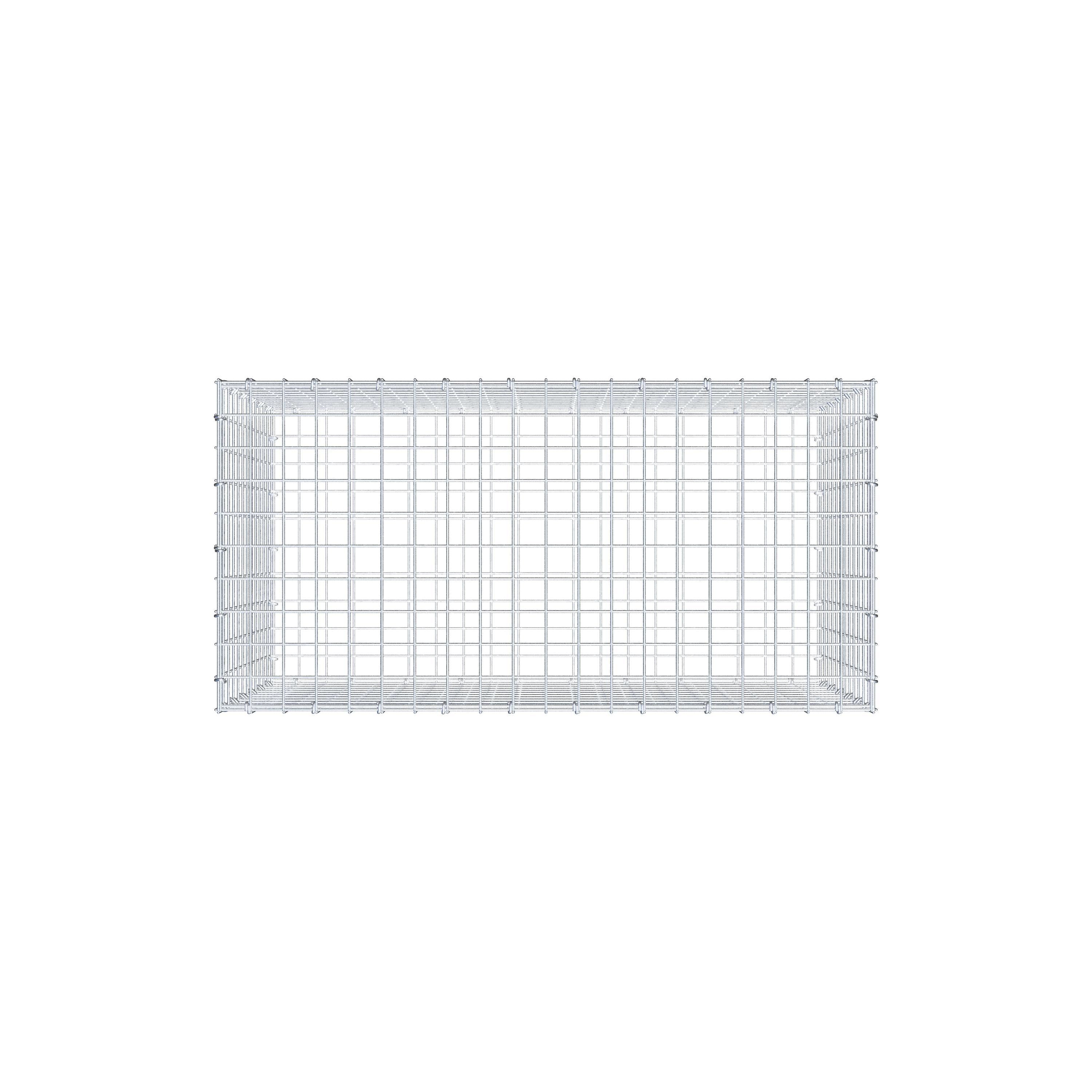 Gabião 100 cm x 60 cm x 50 cm (C x A x P), malhagem 5 cm x 5 cm, anel C
