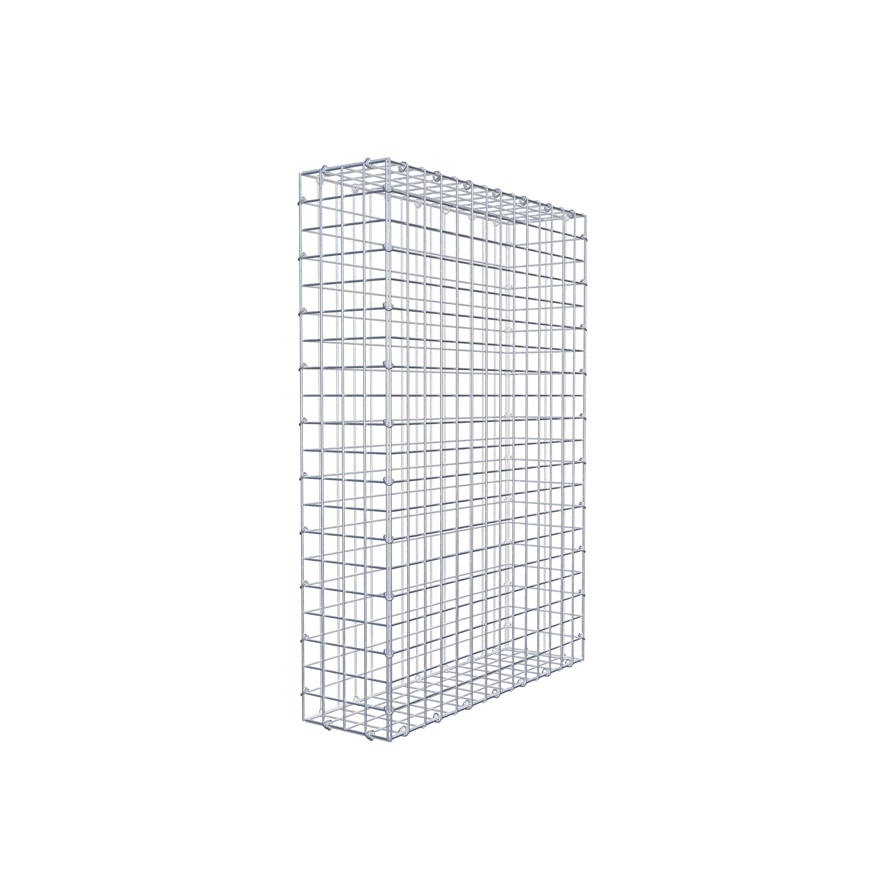 Gabion 100 cm x 70 cm x 20 cm (L x H x D), maskstorlek 5 cm x 5 cm, C-ring