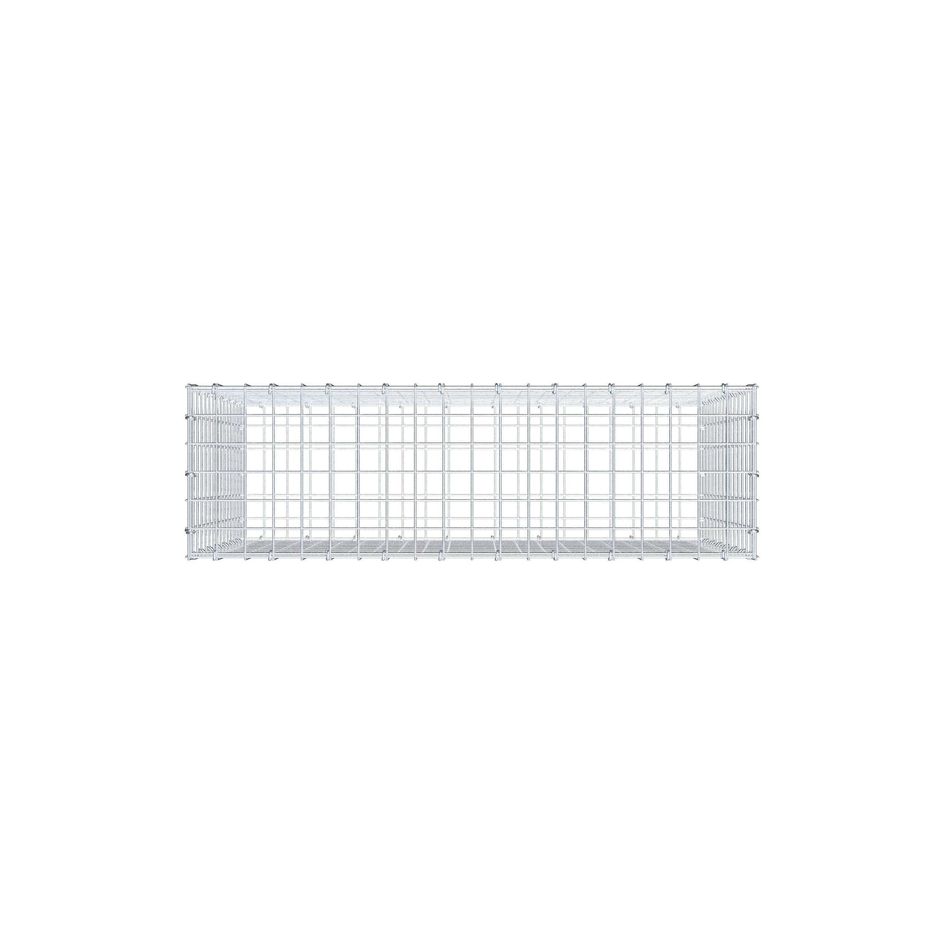 Gabion 100 cm x 70 cm x 30 cm (L x H x D), maskstorlek 5 cm x 5 cm, C-ring