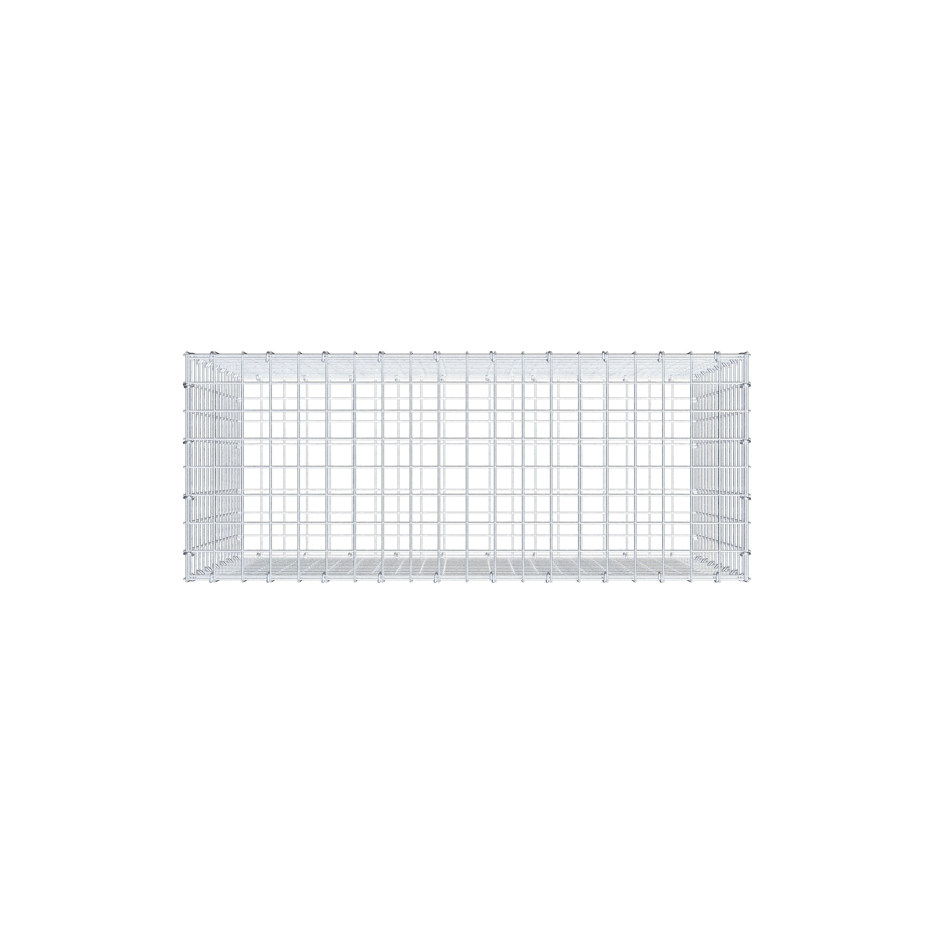 Gabion 100 cm x 70 cm x 40 cm (L x H x P), mailles 5 cm x 5 cm, anneau en C
