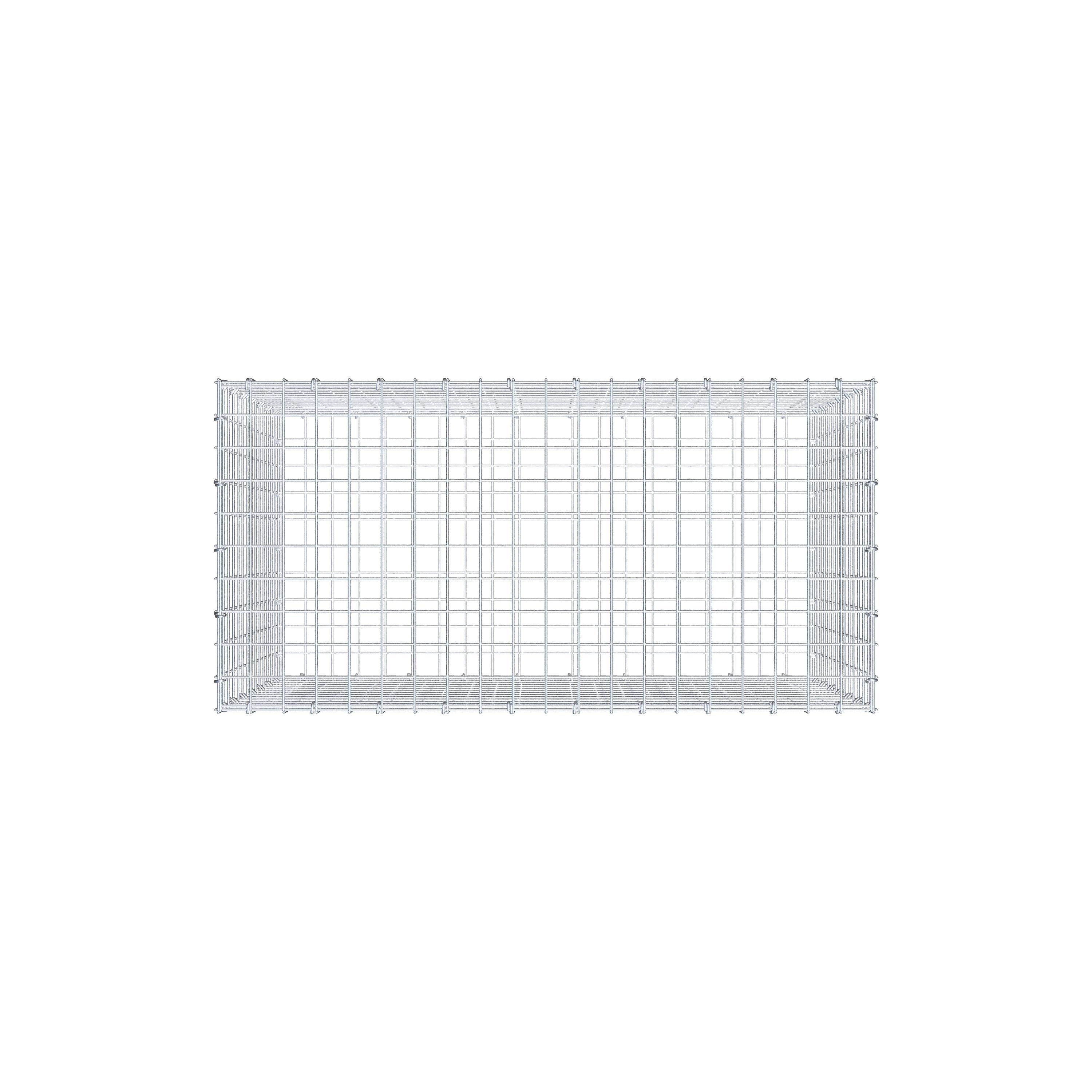 Gabione 100 cm x 70 cm x 50 cm (L x H x T), Maschenweite 5 cm x 5 cm, C-Ring