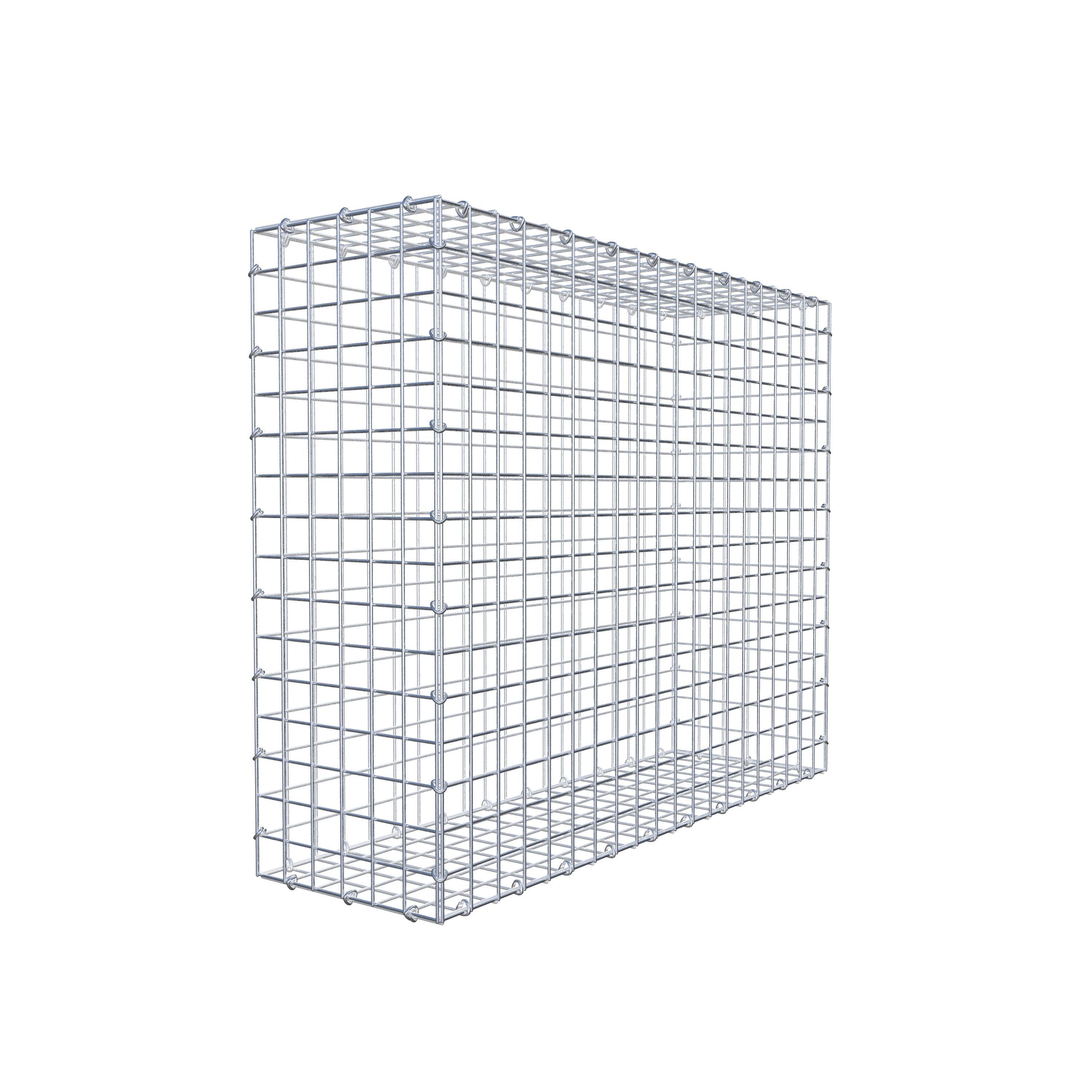Gabião 100 cm x 80 cm x 30 cm (C x A x P), malhagem 5 cm x 5 cm, anel C