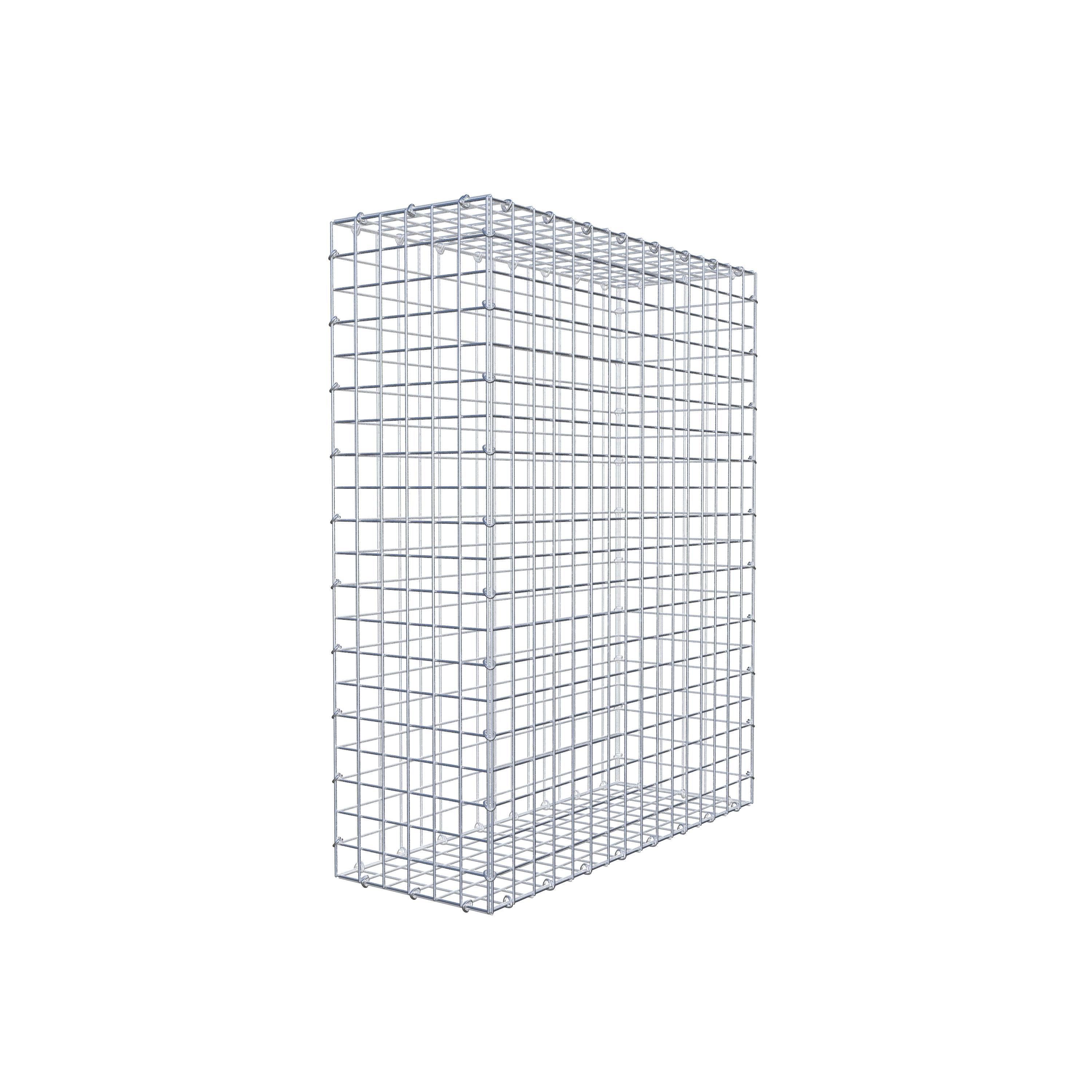 Gabião 100 cm x 80 cm x 30 cm (C x A x P), malhagem 5 cm x 5 cm, anel C