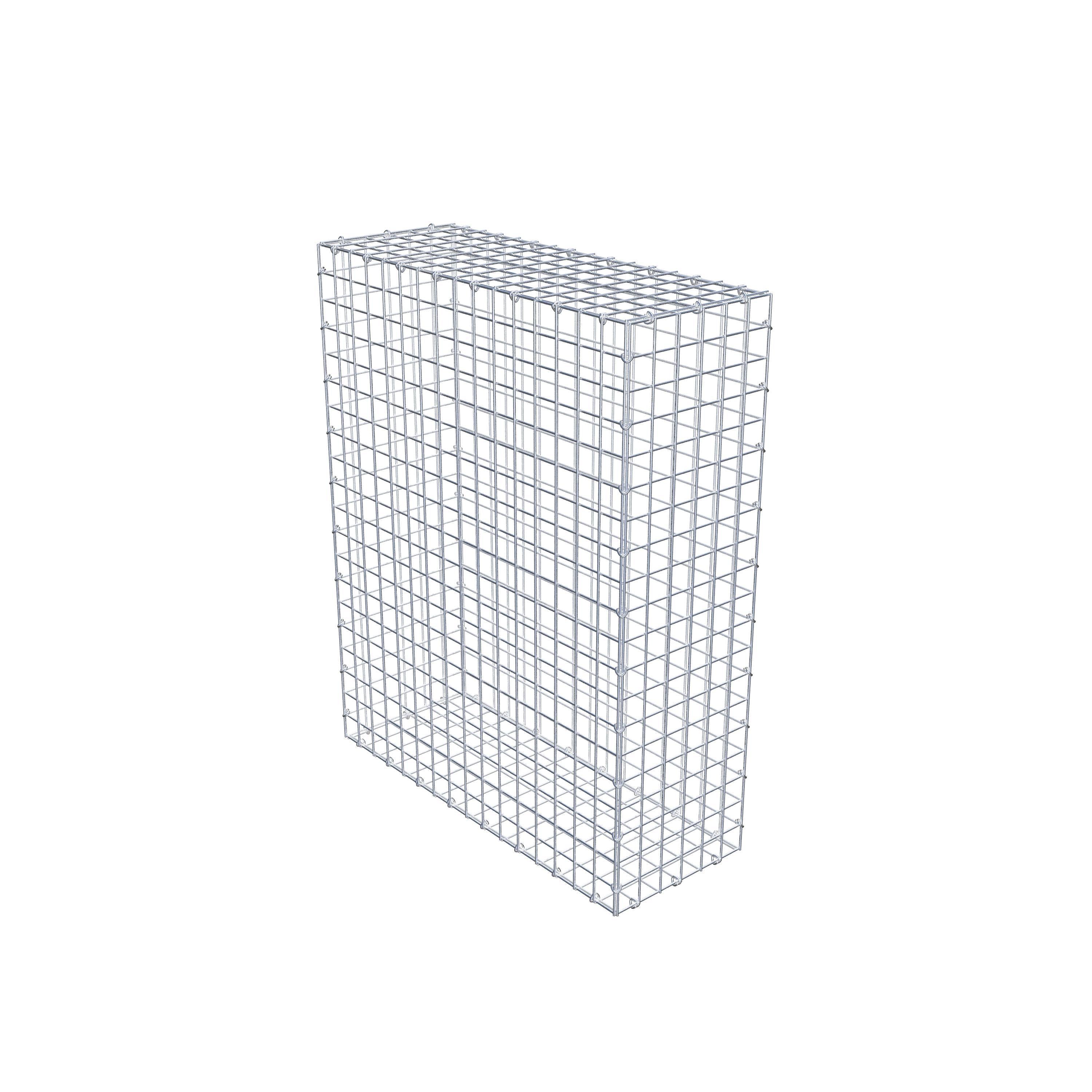 Gabião 100 cm x 80 cm x 30 cm (C x A x P), malhagem 5 cm x 5 cm, anel C