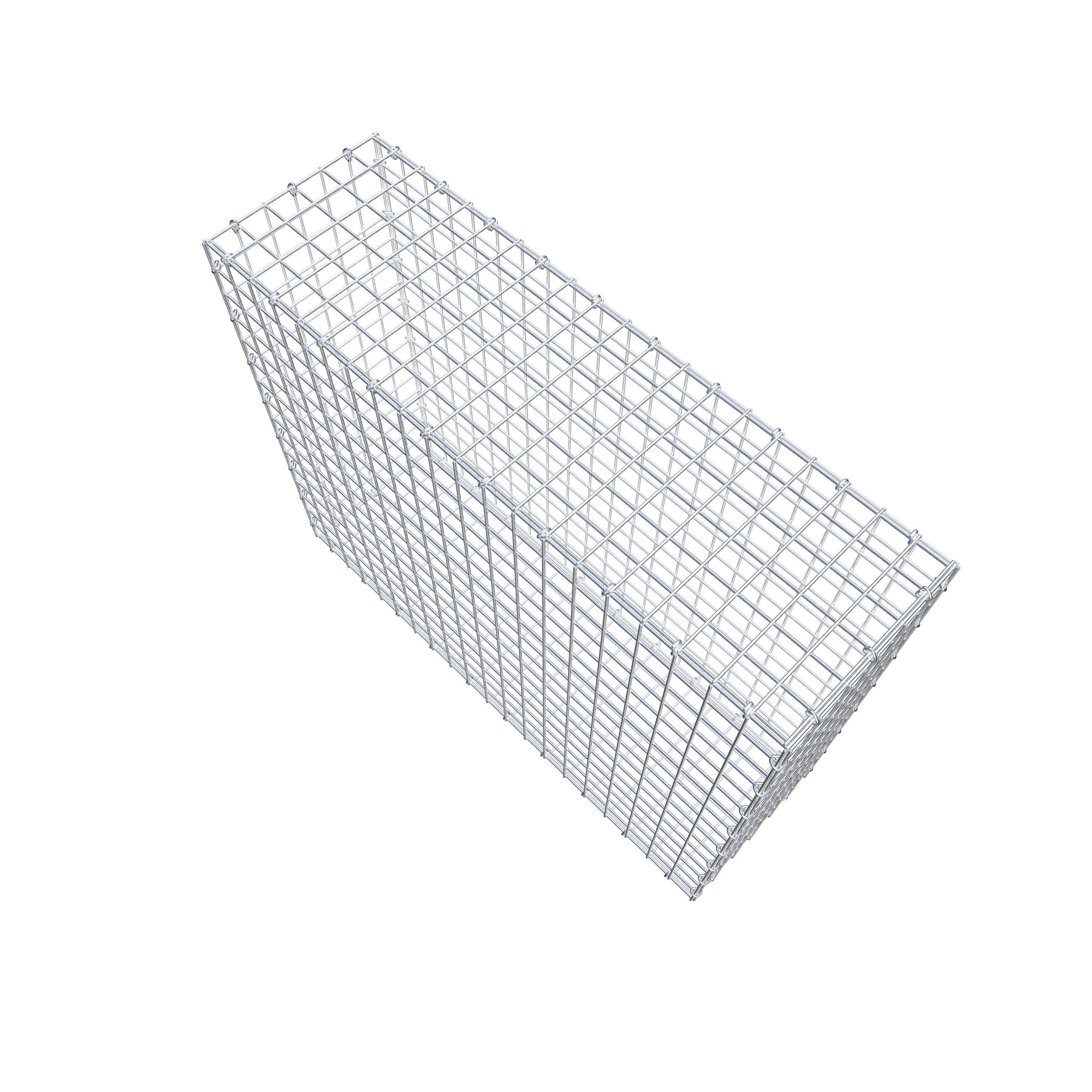 Gabião 100 cm x 80 cm x 30 cm (C x A x P), malhagem 5 cm x 5 cm, anel C
