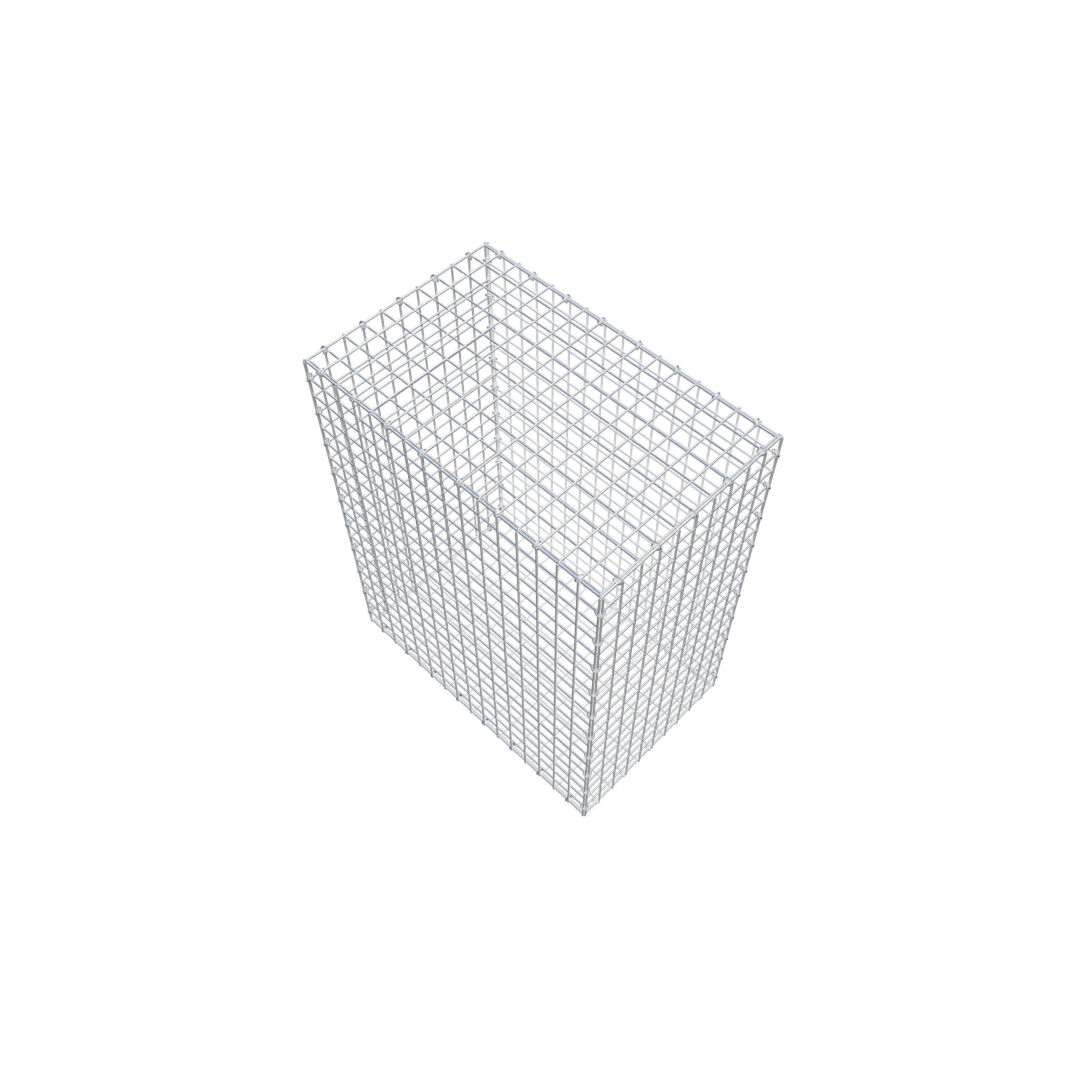 Gabion 100 cm x 80 cm x 50 cm (L x H x P), mailles 5 cm x 5 cm, anneau en C