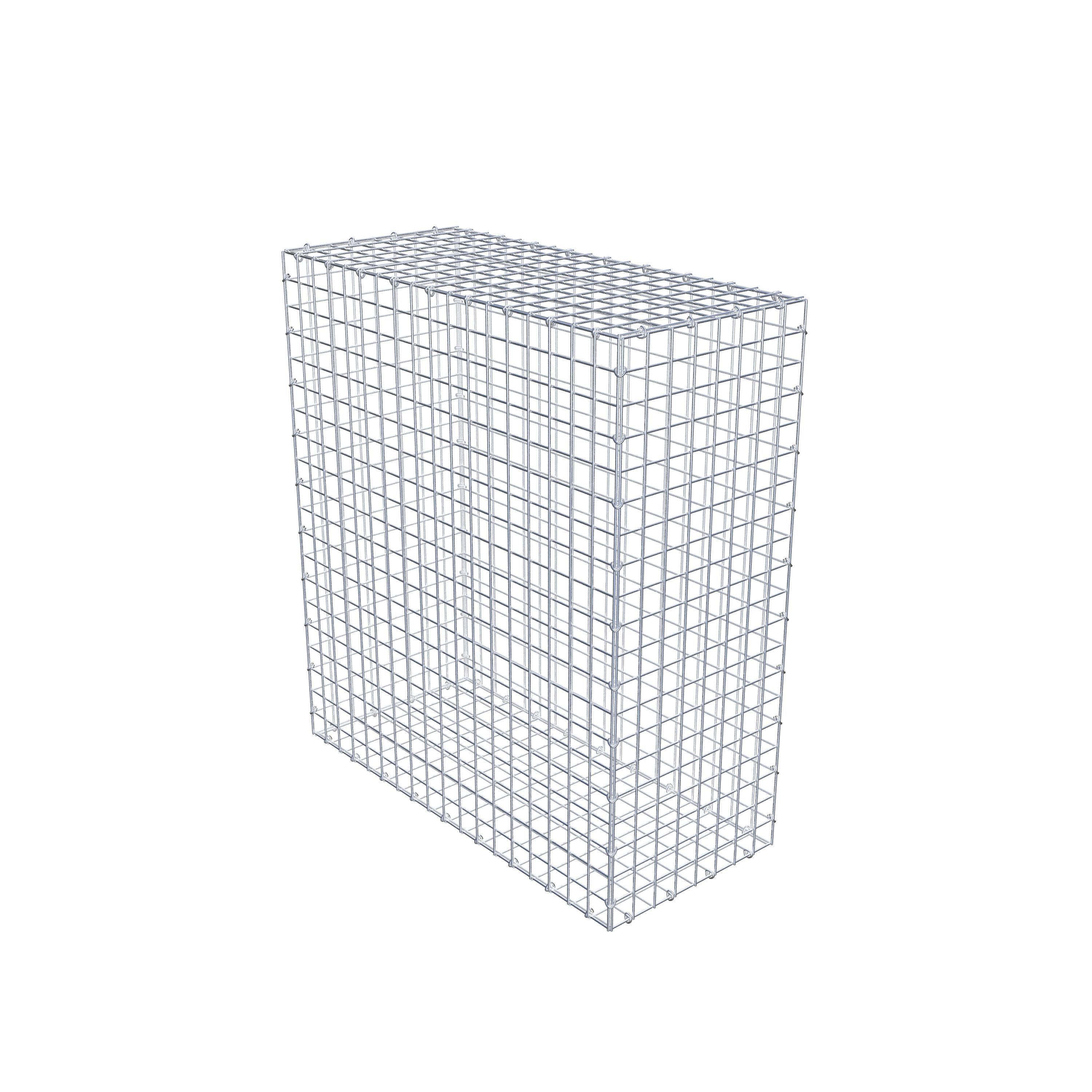 Gabion 100 cm x 90 cm x 40 cm (L x H x P), mailles 5 cm x 5 cm, anneau en C