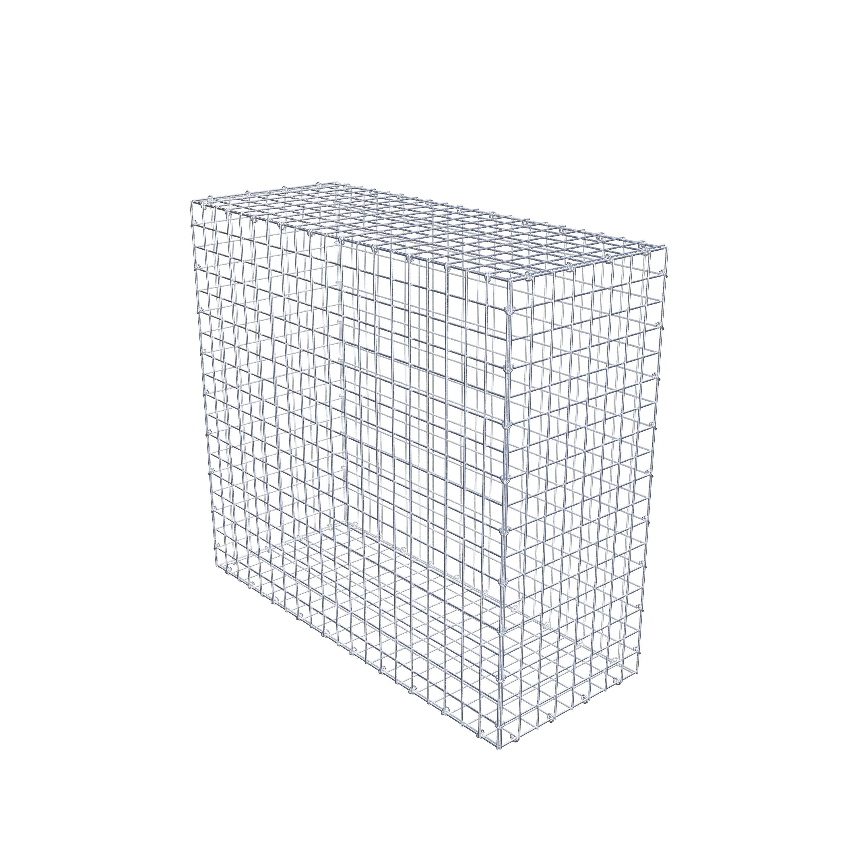 Gabion 100 cm x 90 cm x 40 cm (L x H x P), mailles 5 cm x 5 cm, anneau en C