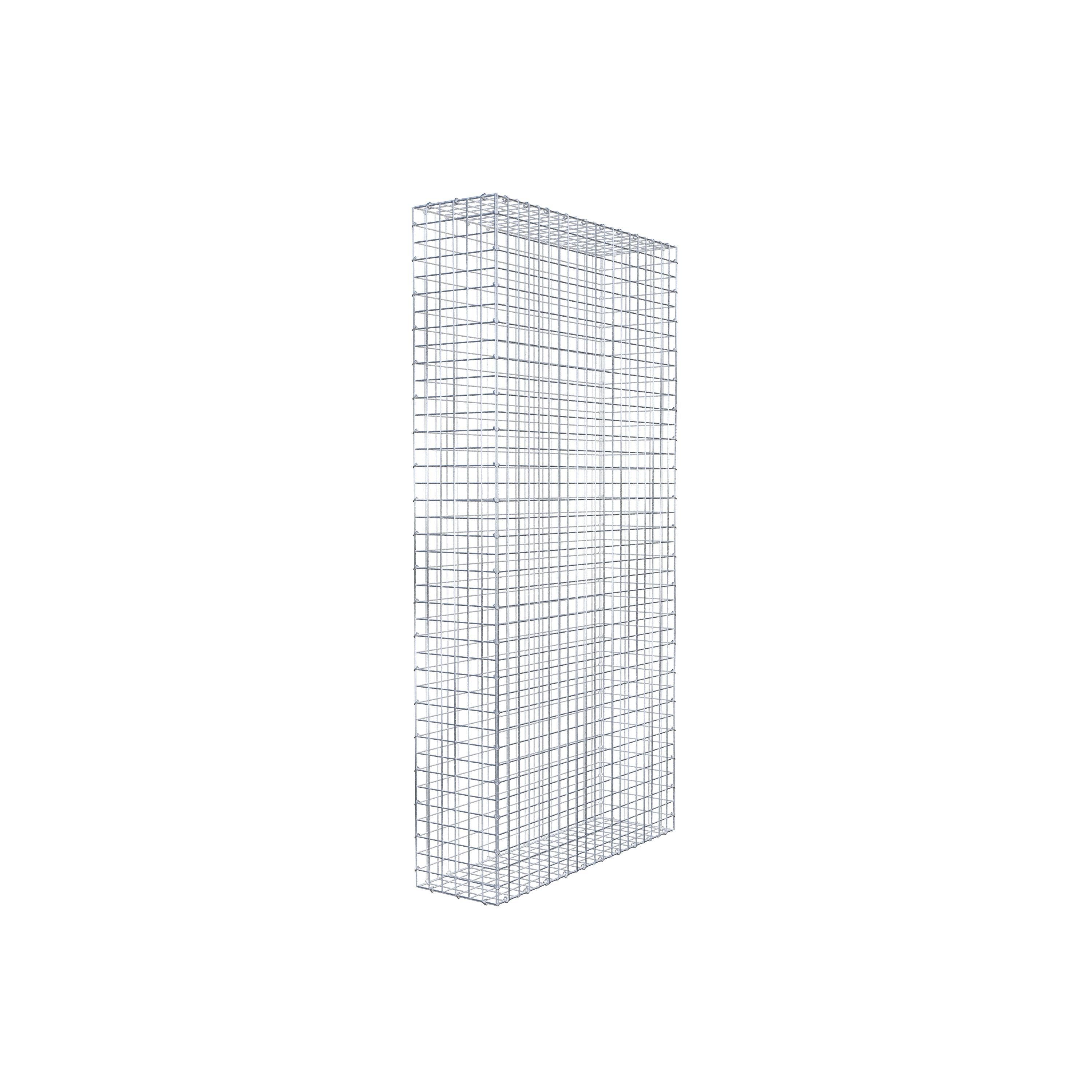 Gabion 200 cm x 100 cm x 30 cm (L x H x D), maskstorlek 5 cm x 5 cm, C-ring