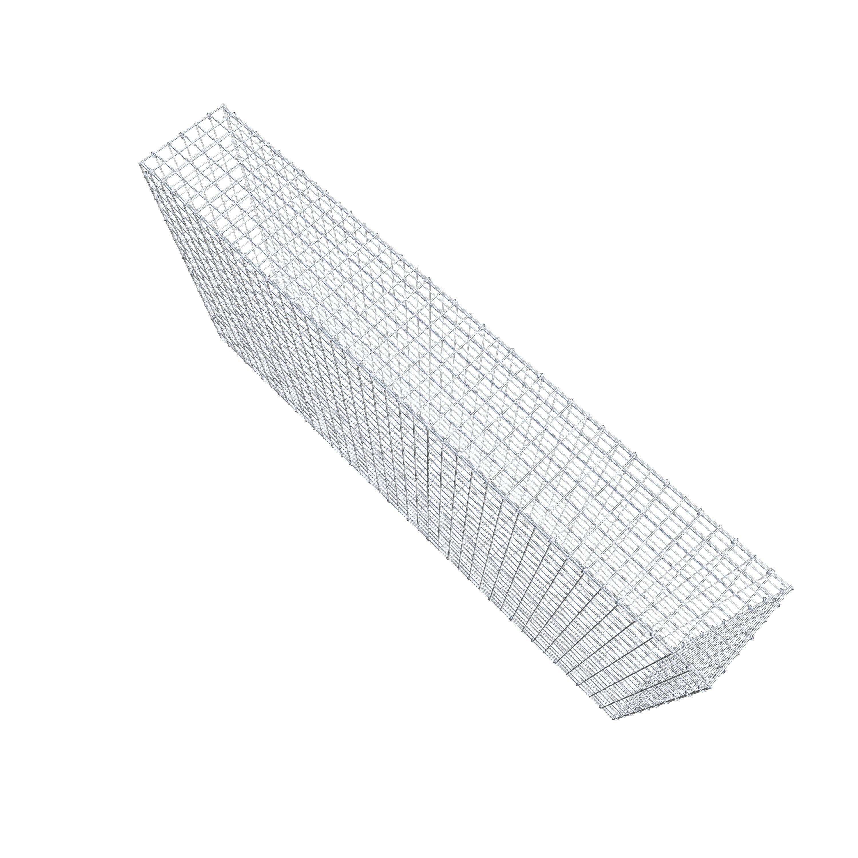 Gabion 200 cm x 100 cm x 30 cm (L x H x D), maskstorlek 5 cm x 5 cm, C-ring