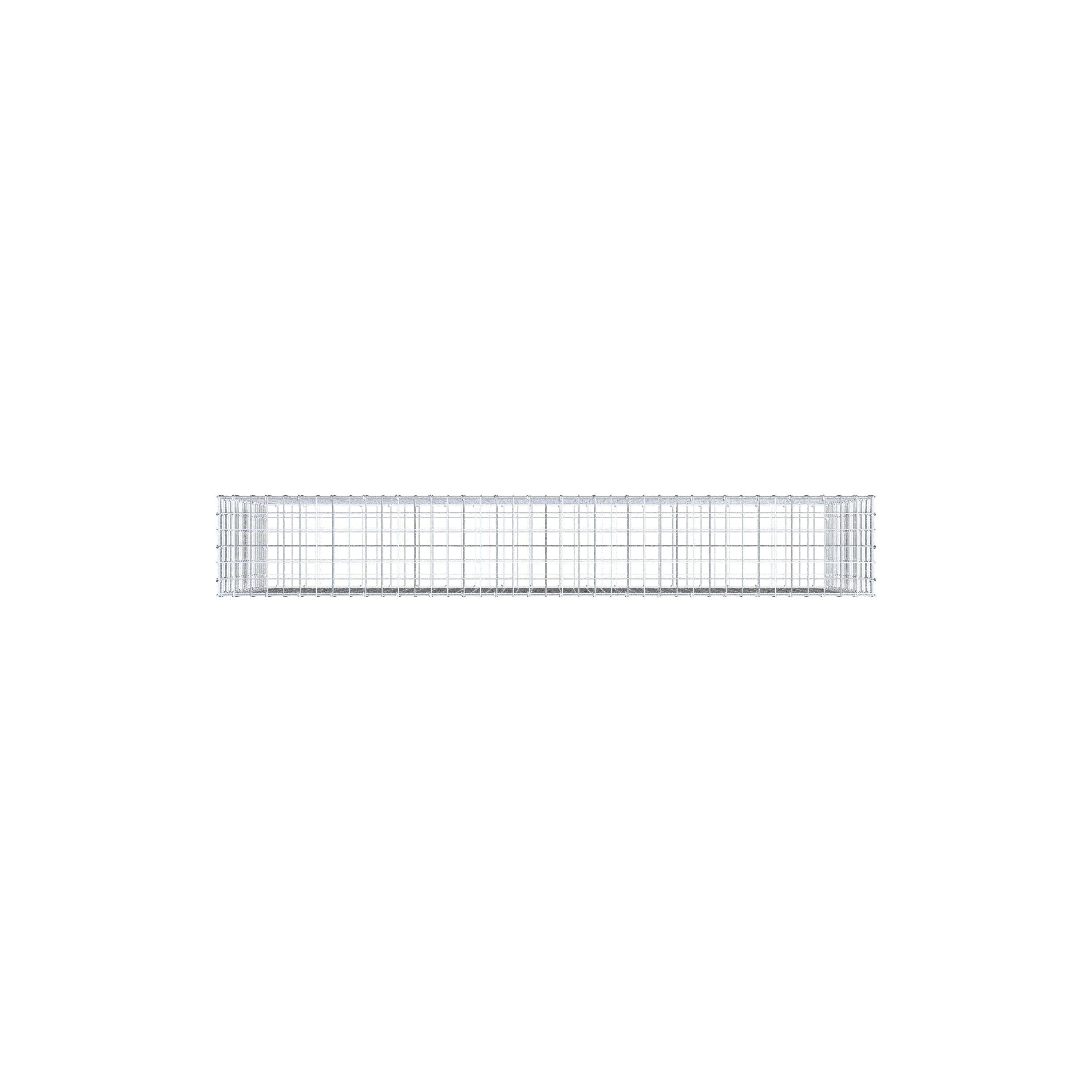 Gabion 200 cm x 100 cm x 30 cm (L x H x D), maskstorlek 5 cm x 5 cm, C-ring