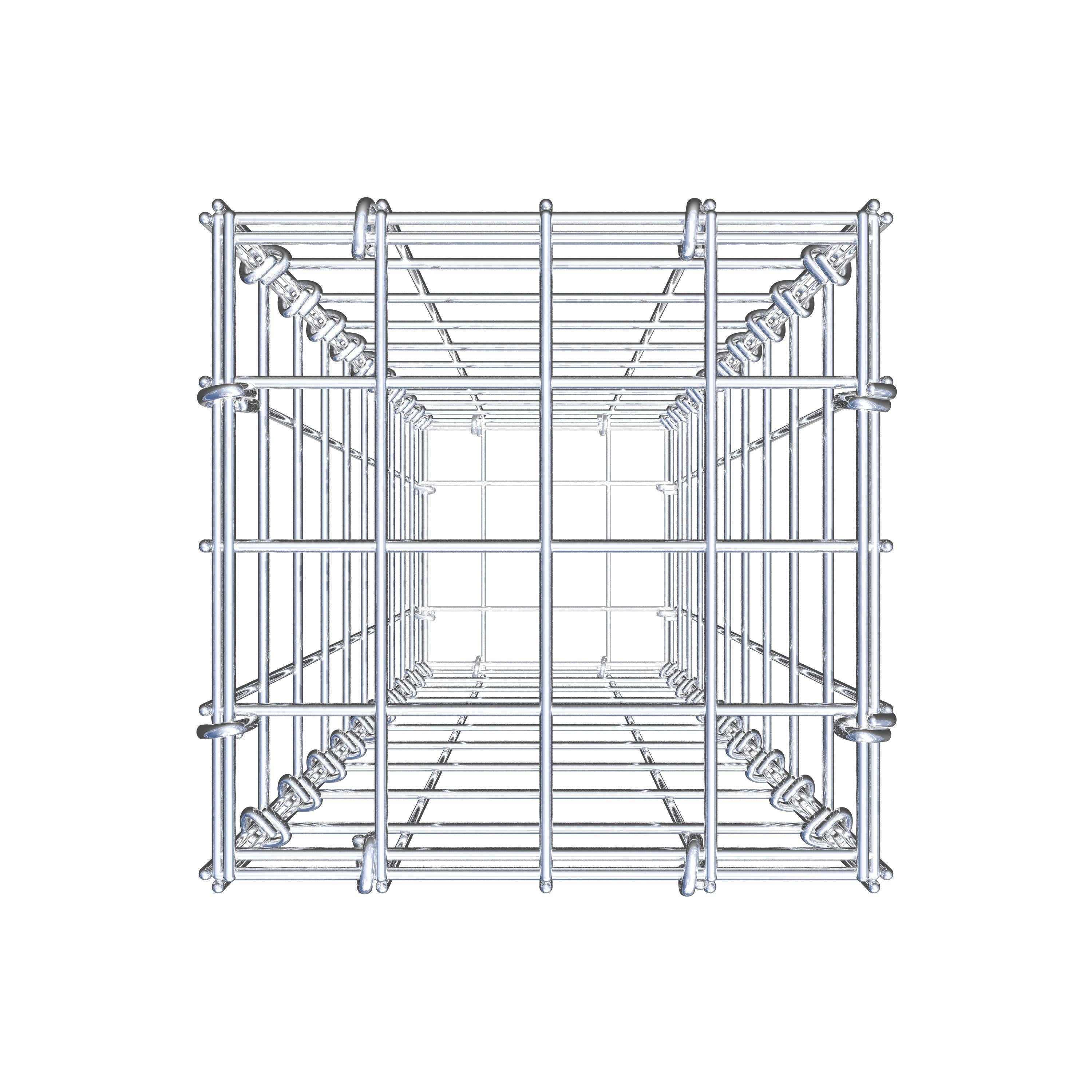 Gabion 100 cm x 20 cm x 20 cm (L x H x D), maskstorlek 5 cm x 10 cm, C-ring
