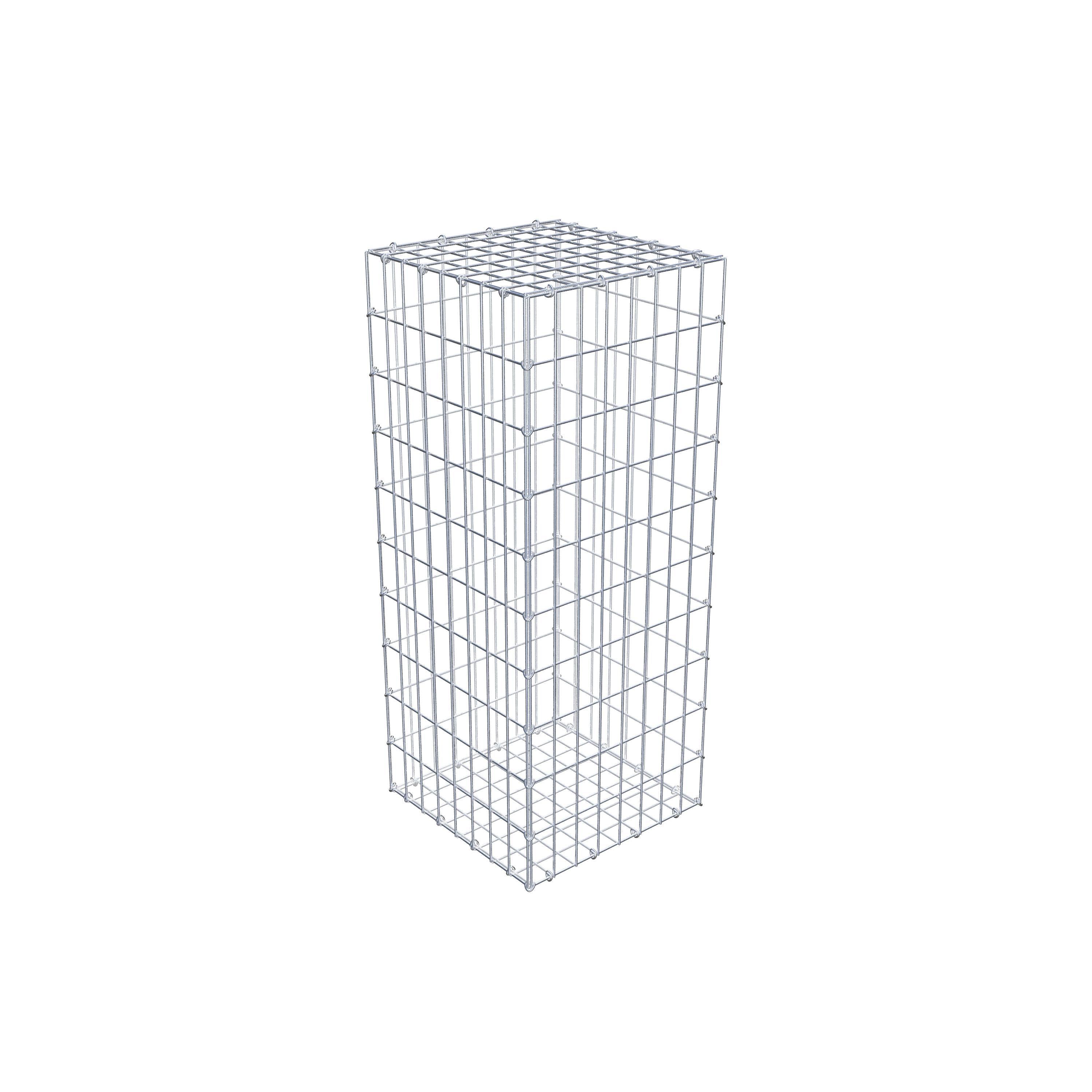 Gabion 100 cm x 40 cm x 40 cm (L x H x D), maskstorlek 5 cm x 10 cm, C-ring