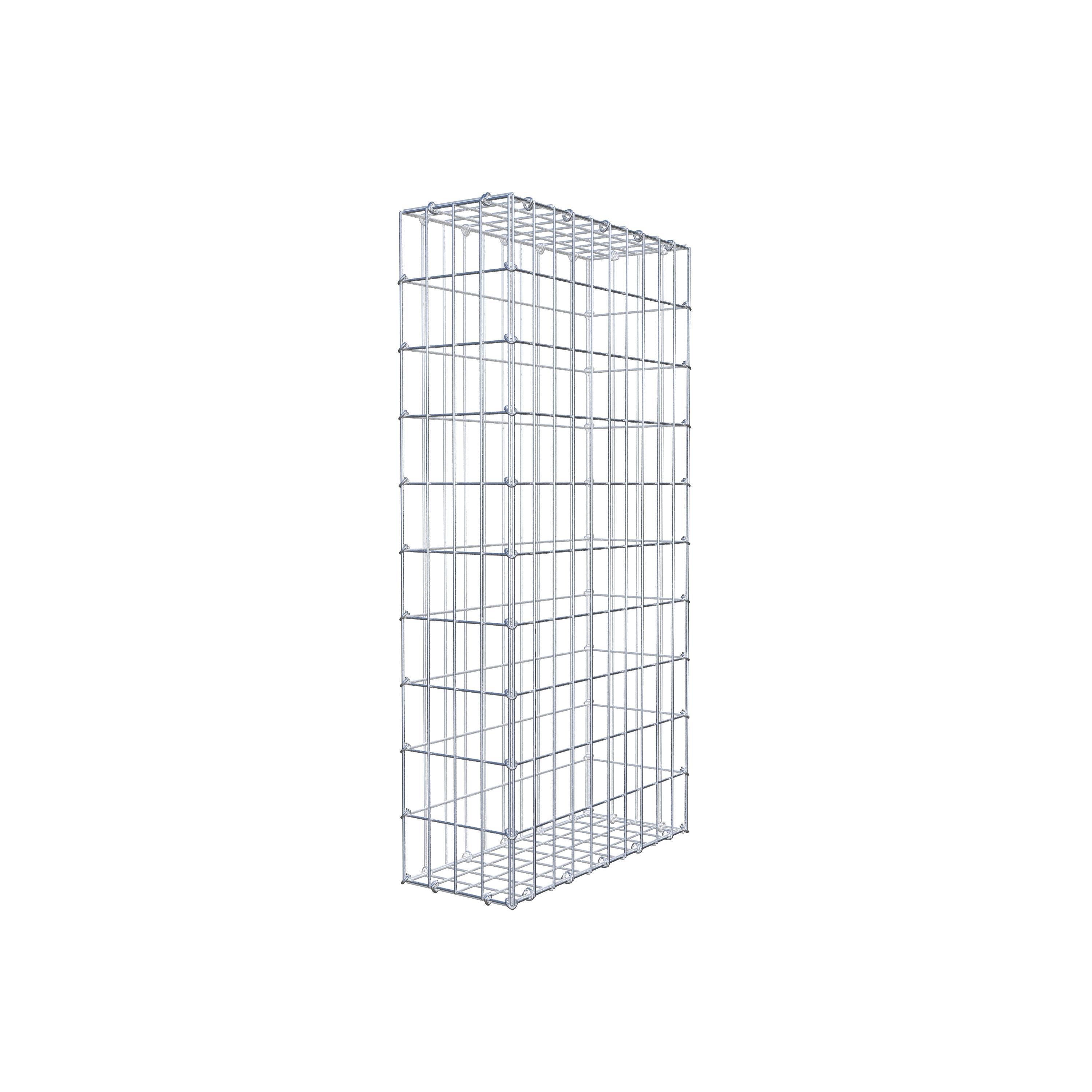 Schanskorf 100 cm x 50 cm x 20 cm (L x H x D), maaswijdte 5 cm x 10 cm, C-ring