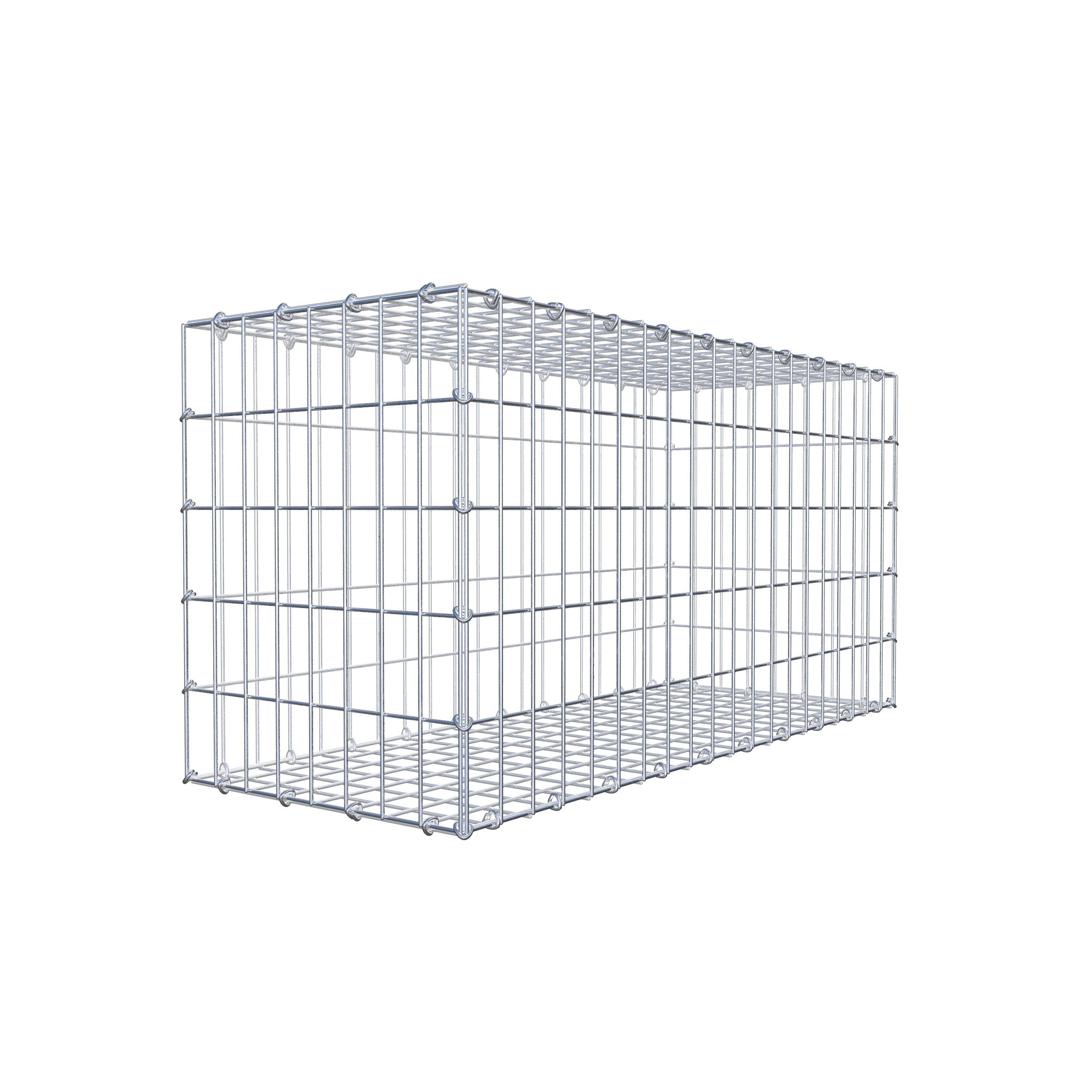 Gavión 100 cm x 50 cm x 40 cm (L x A x P), luz de malla 5 cm x 10 cm, anillo en C