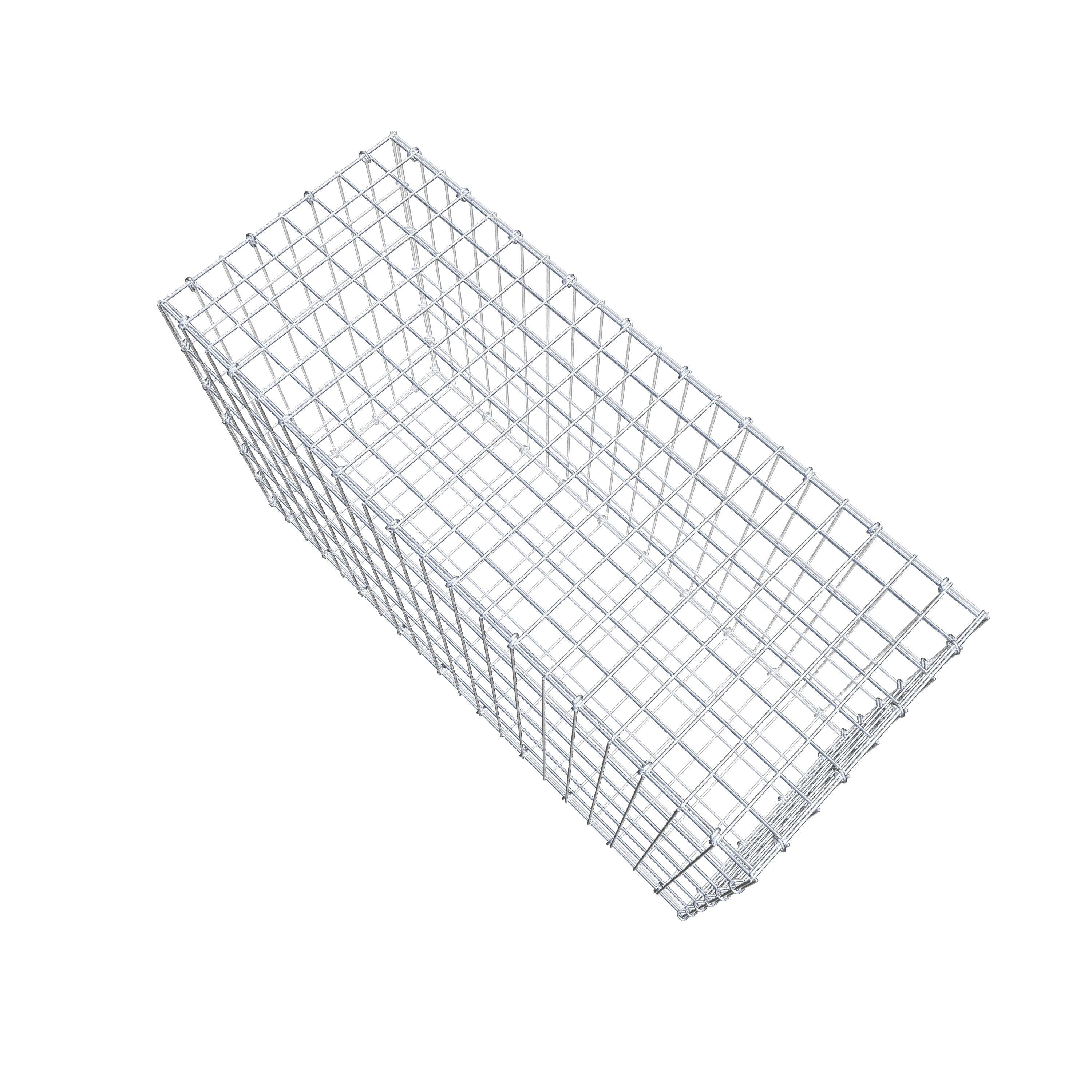 Gabion 100 cm x 60 cm x 40 cm (L x H x D), maskstorlek 5 cm x 10 cm, C-ring
