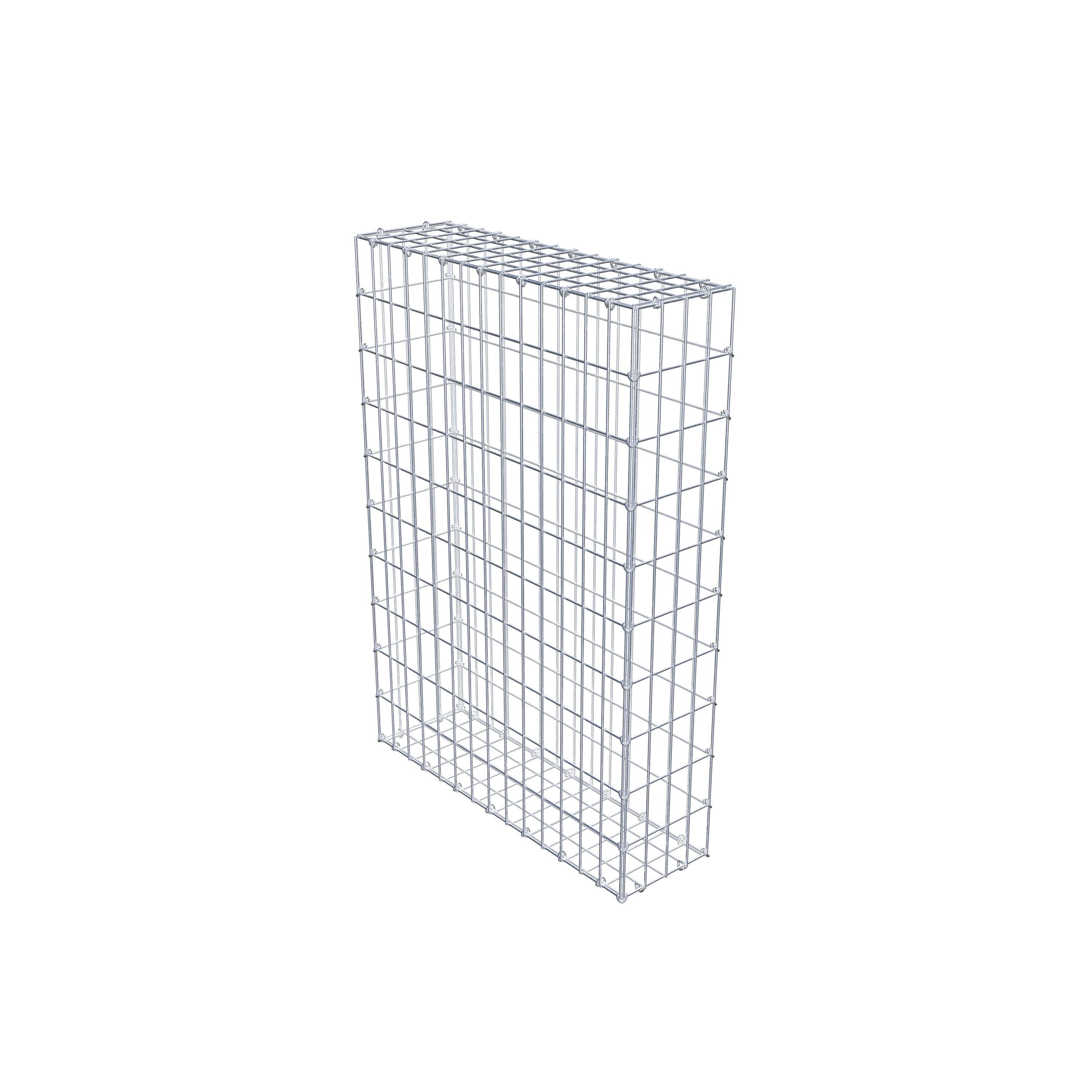 Gabion 100 cm x 70 cm x 20 cm (L x H x P), mailles 5 cm x 10 cm, anneau en C
