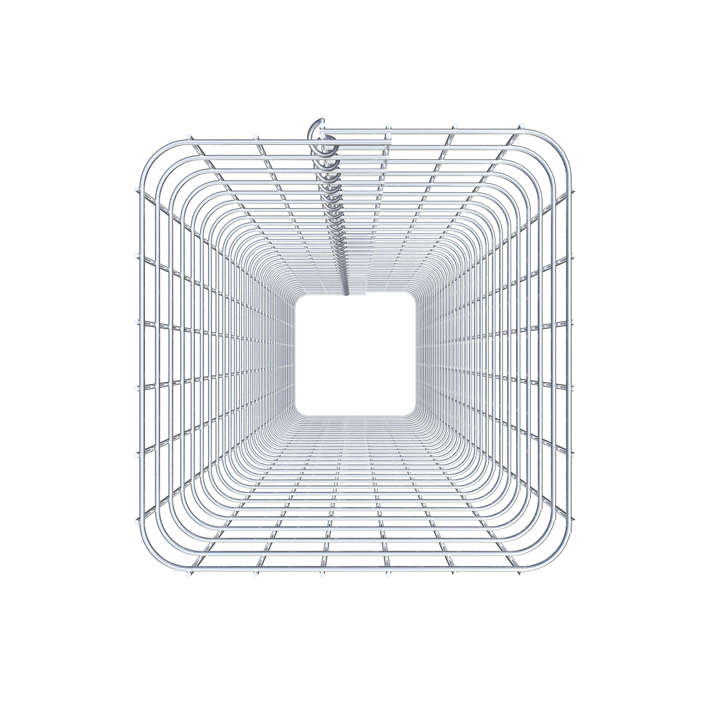 Schanskorfzuil hoekig 32 cm x 32 cm, 160 cm hoog, MW 5 cm x 5 cm