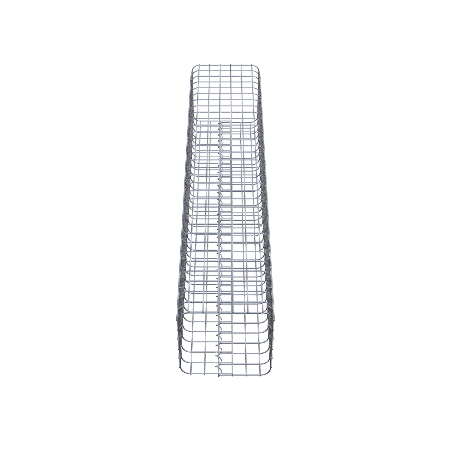 Colonne de gabion carrée 32 cm x 32 cm, hauteur 160 cm, MW 5 cm x 5 cm