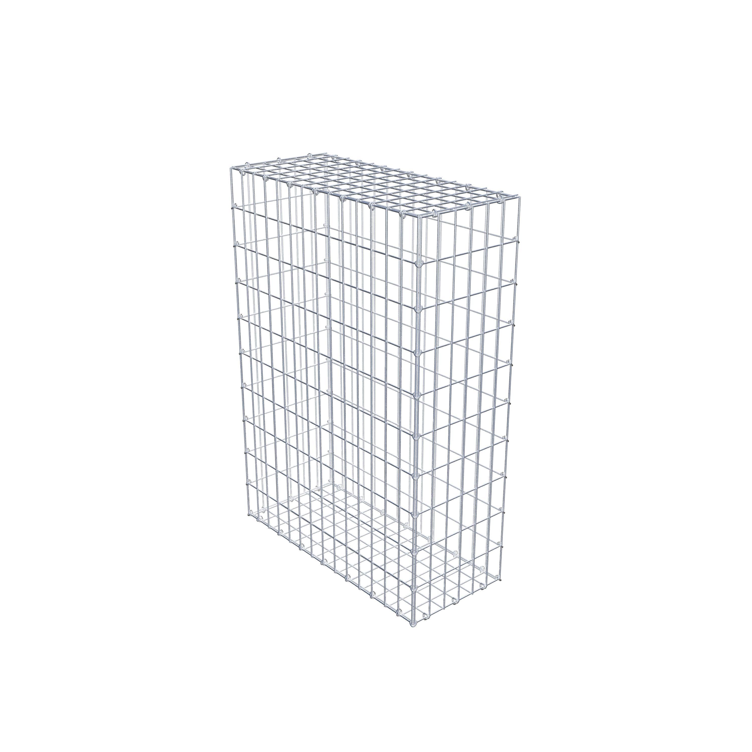 Gabion 100 cm x 70 cm x 30 cm (L x H x P), mailles 5 cm x 10 cm, anneau en C