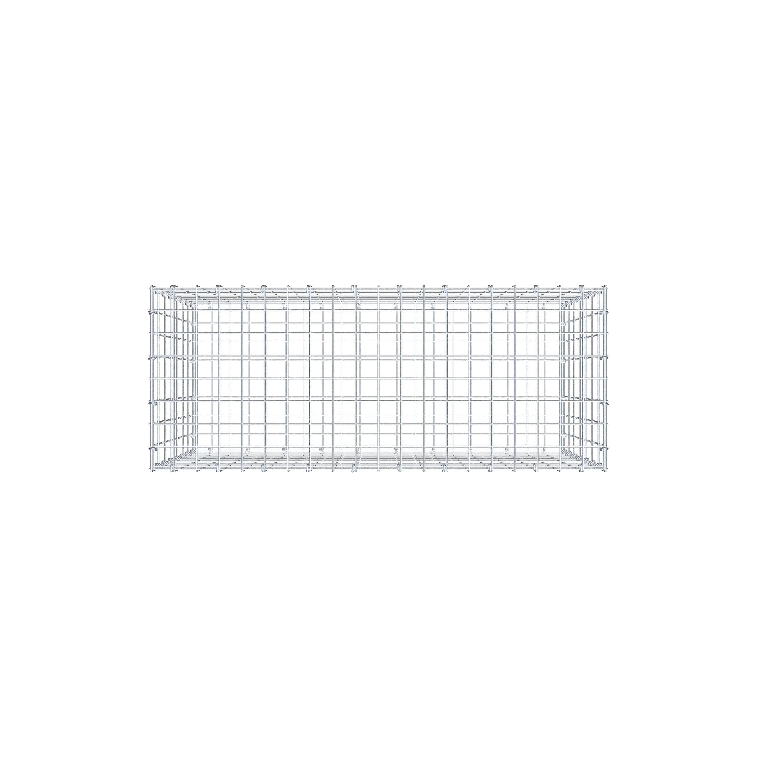Gabion 100 cm x 70 cm x 40 cm (L x H x D), maskestørrelse 5 cm x 10 cm, C-ring