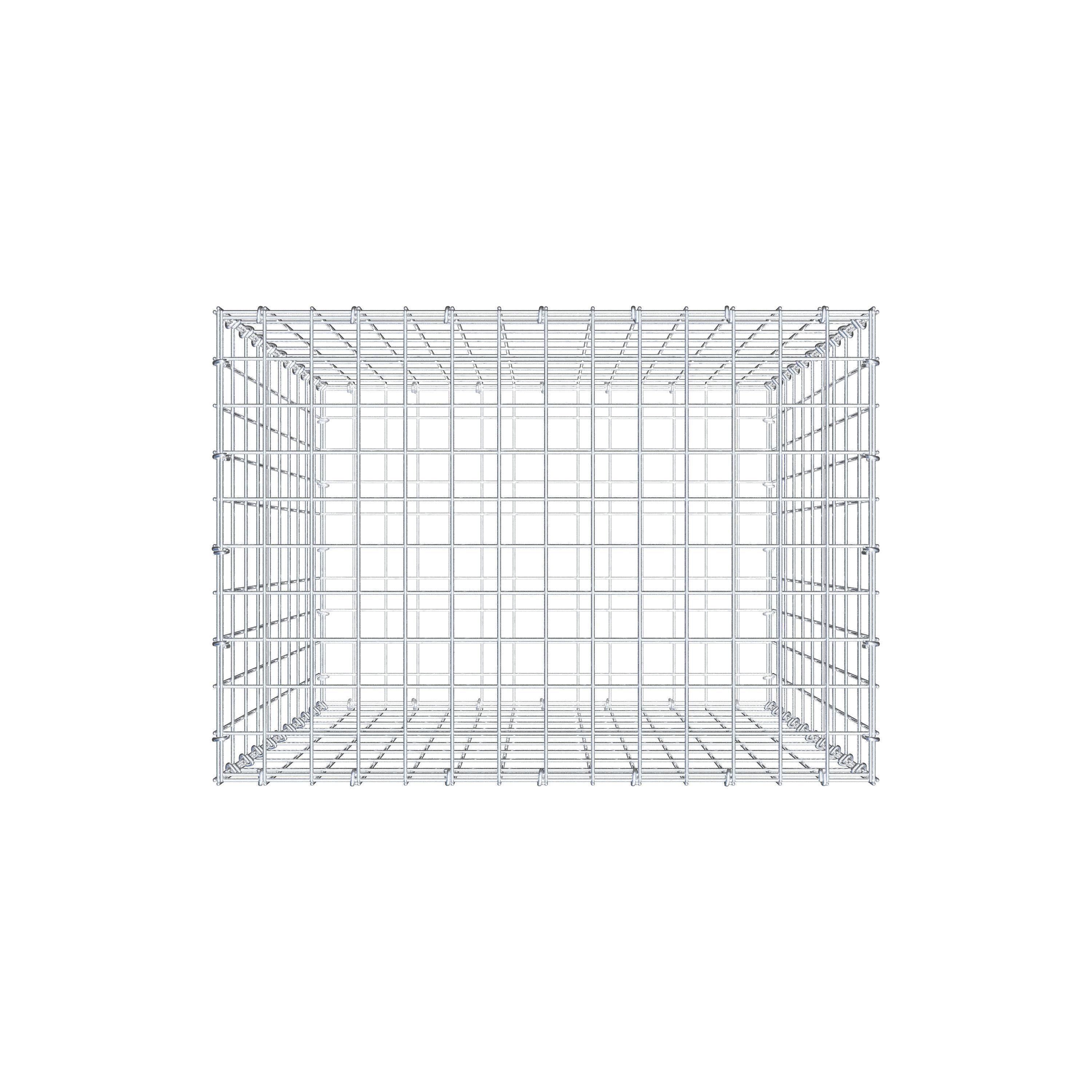 Gabion 100 cm x 70 cm x 50 cm (L x H x D), maskestørrelse 5 cm x 10 cm, C-ring