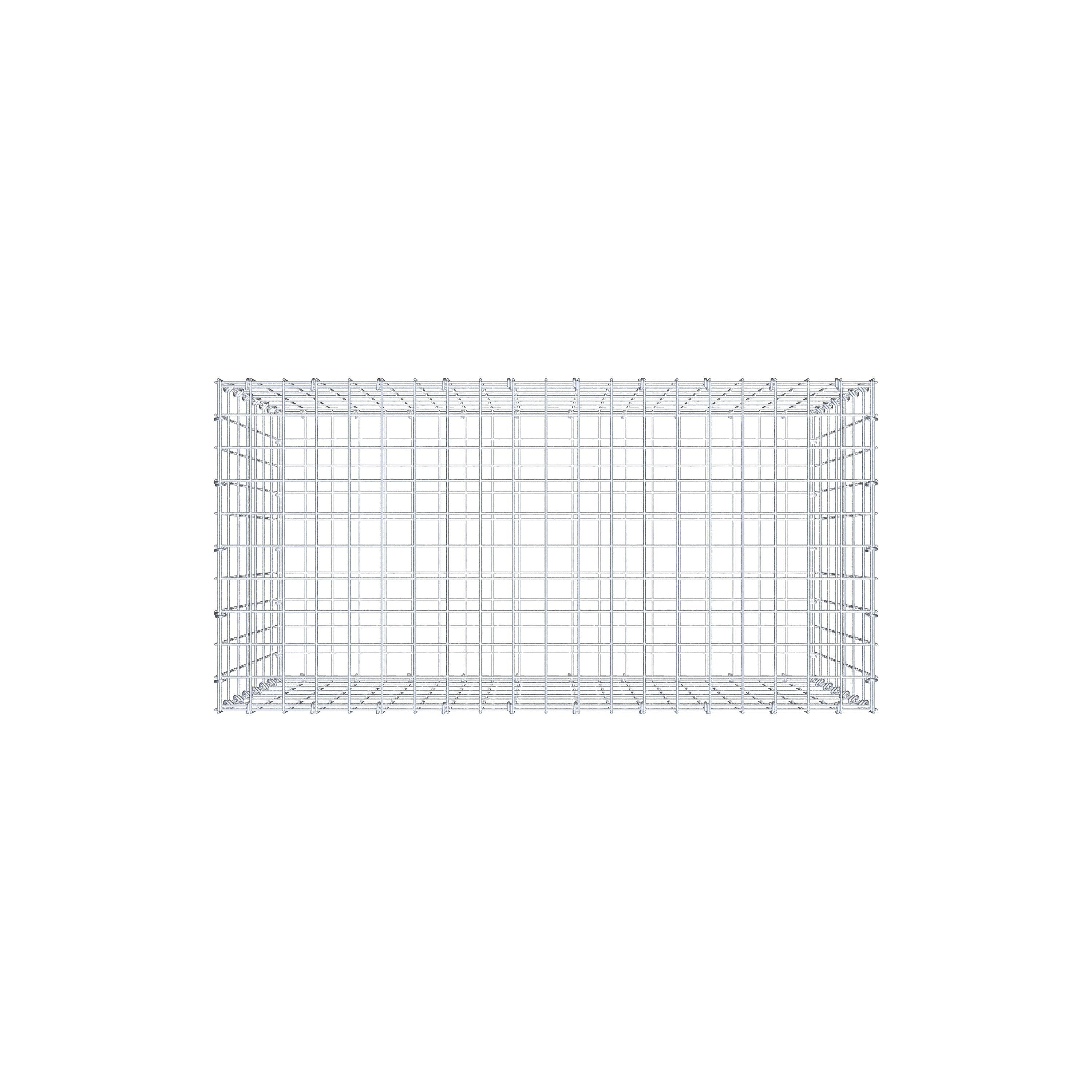 Gabion 100 cm x 70 cm x 50 cm (L x H x D), maskestørrelse 5 cm x 10 cm, C-ring