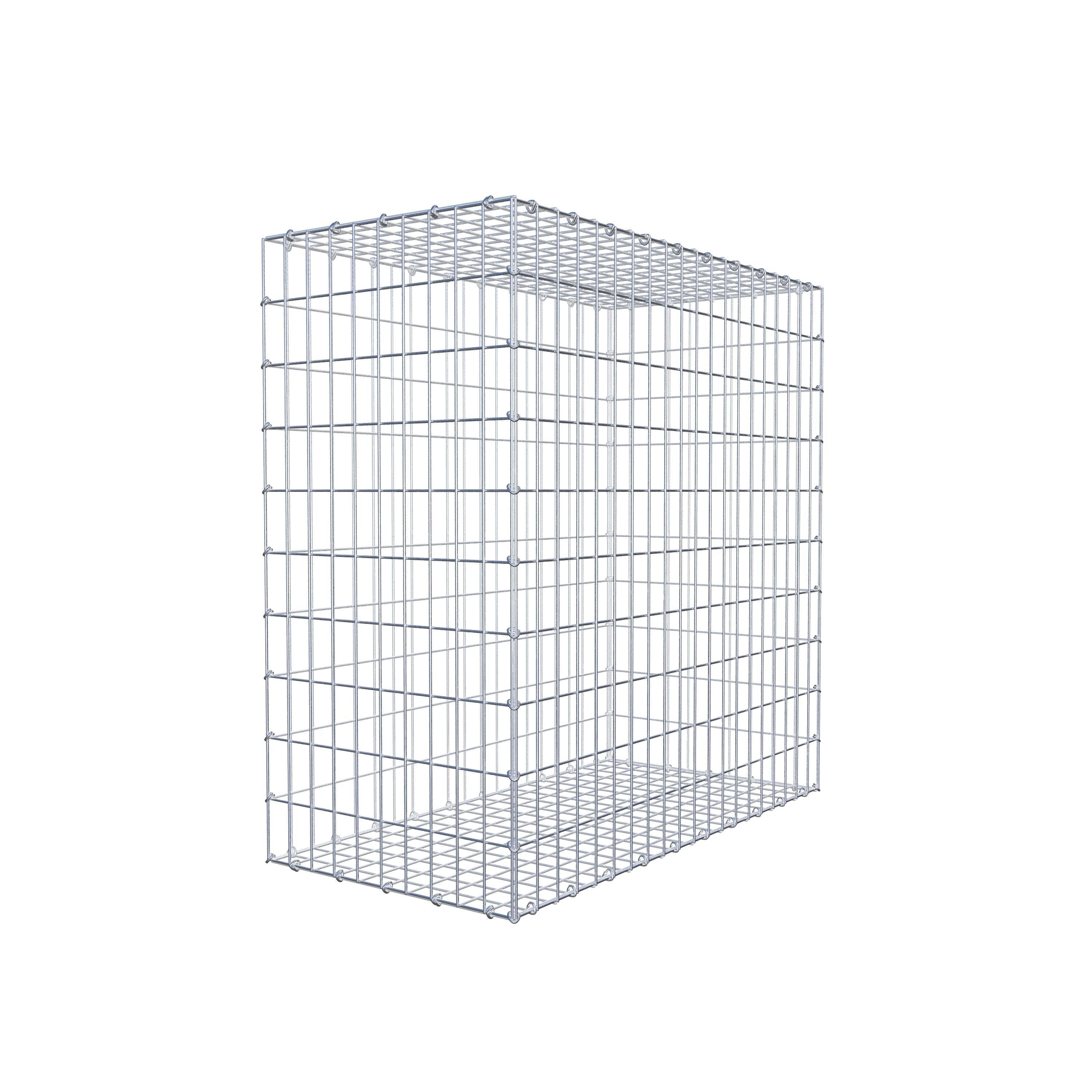 Gavión 100 cm x 100 cm x 50 cm (L x A x P), luz de malla 5 cm x 10 cm, anillo en C