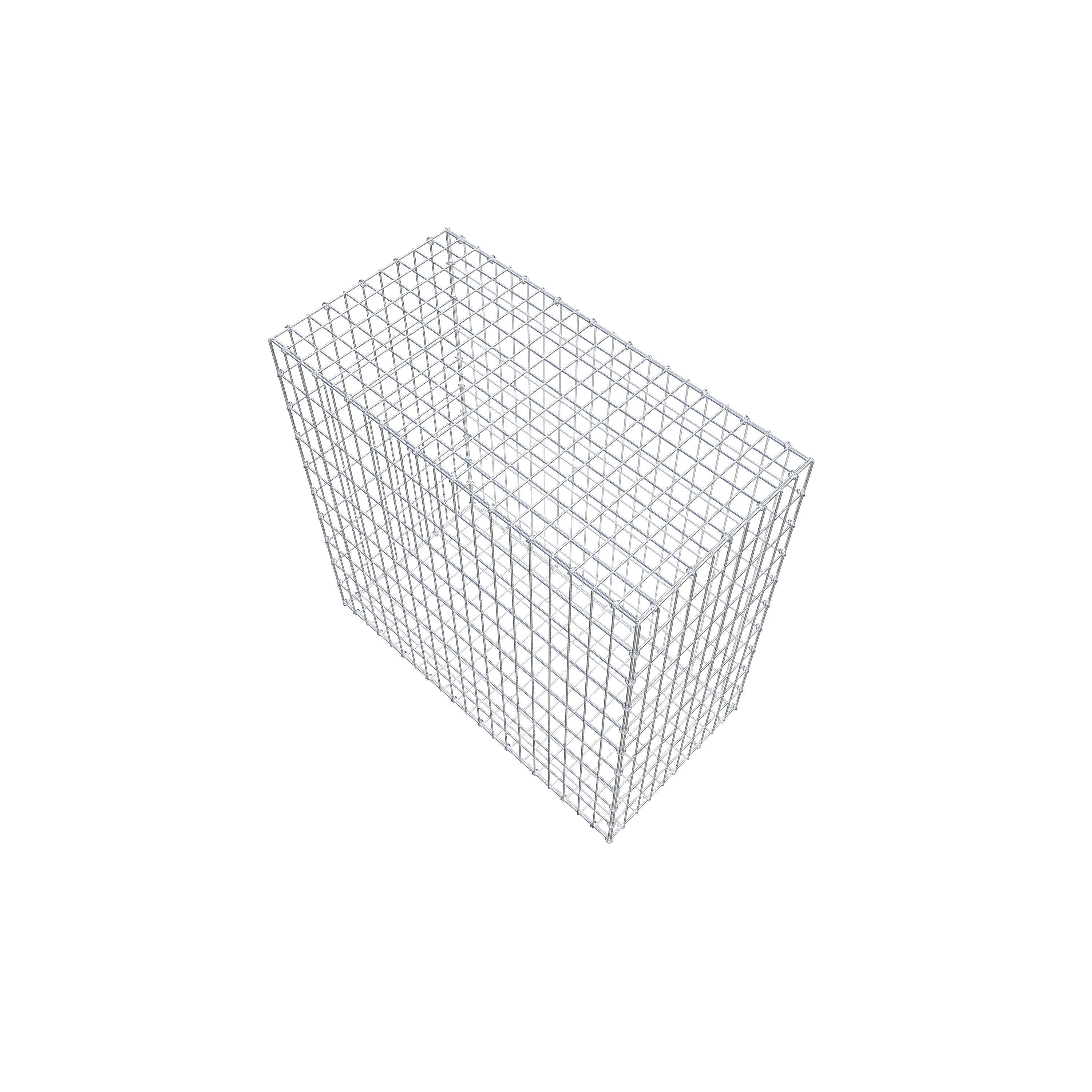 Gavión 100 cm x 100 cm x 50 cm (L x A x P), luz de malla 5 cm x 10 cm, anillo en C