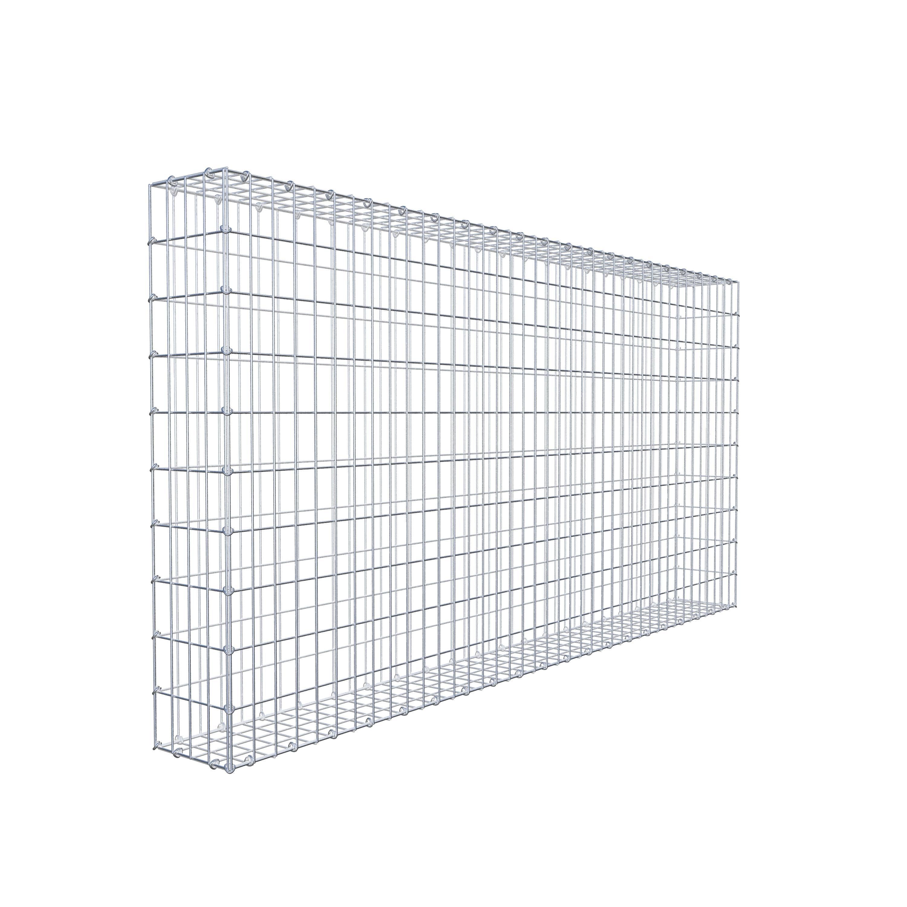 Gavión 200 cm x 100 cm x 20 cm (L x A x P), luz de malla 5 cm x 10 cm, anillo en C