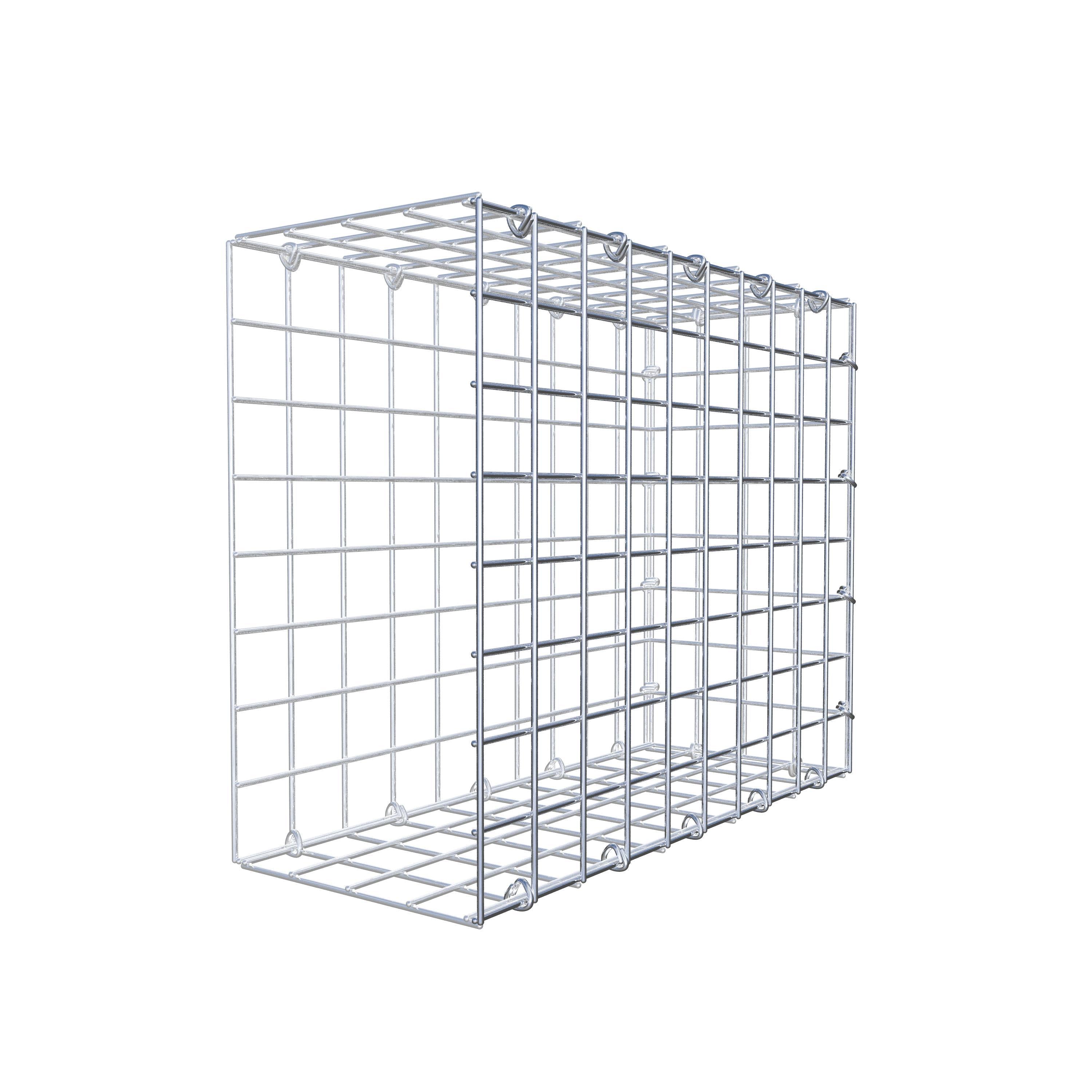 Type 2 oplegkorf 50 cm x 40 cm x 20 cm (L x H x D), maaswijdte 5 cm x 5 cm, C-ring