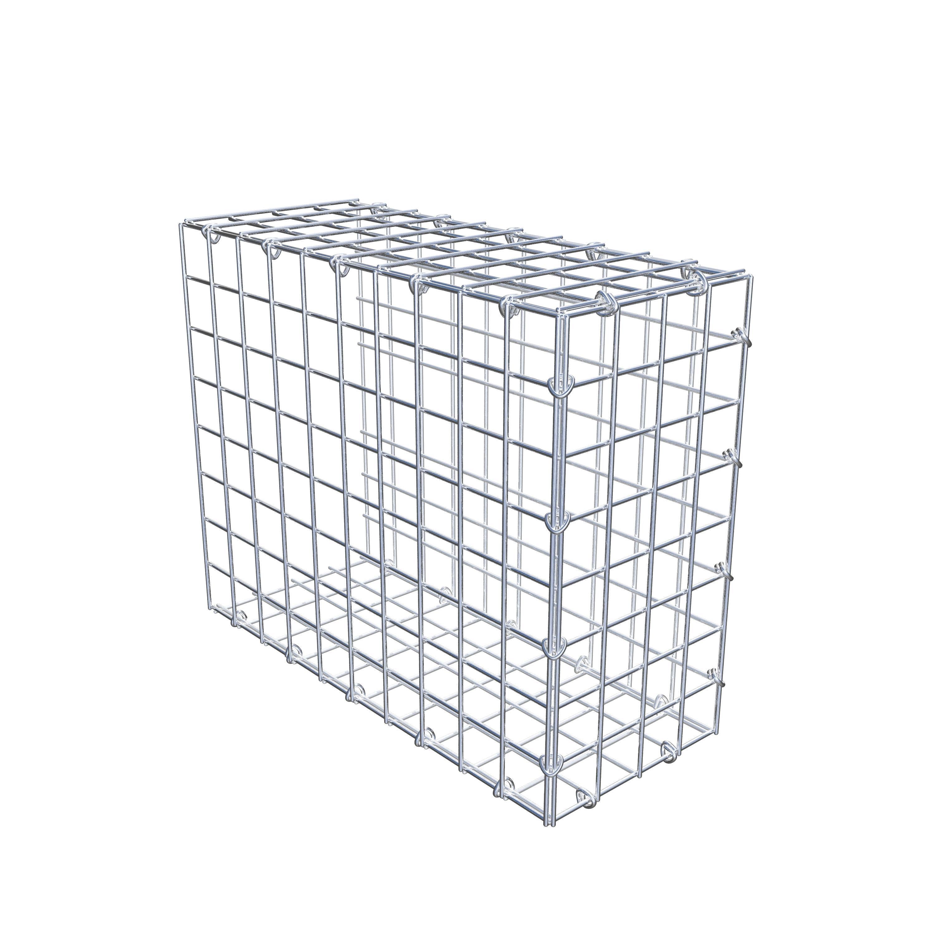 Type 2 oplegkorf 50 cm x 40 cm x 20 cm (L x H x D), maaswijdte 5 cm x 5 cm, C-ring