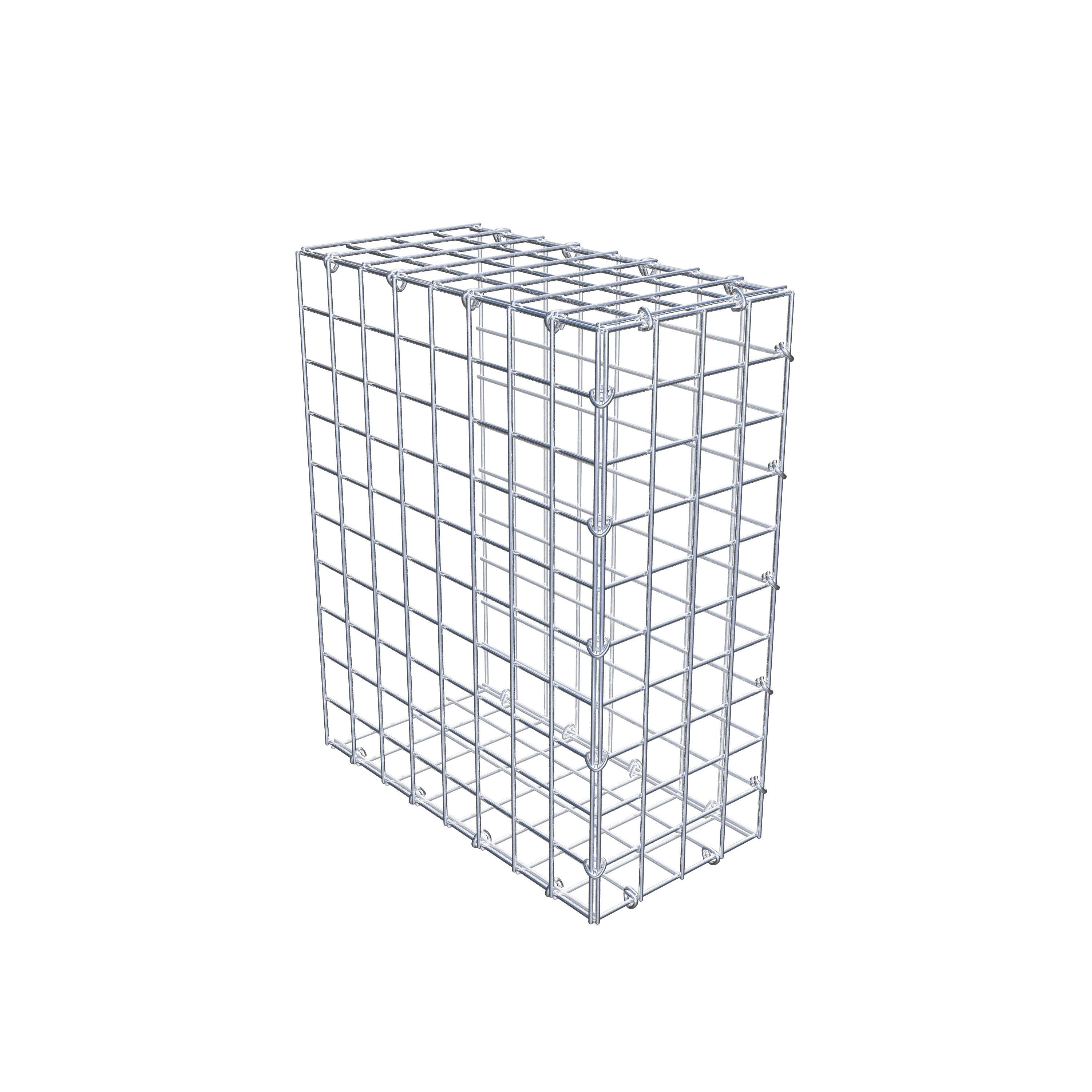 Type 2 oplegkorf 50 cm x 40 cm x 20 cm (L x H x D), maaswijdte 5 cm x 5 cm, C-ring