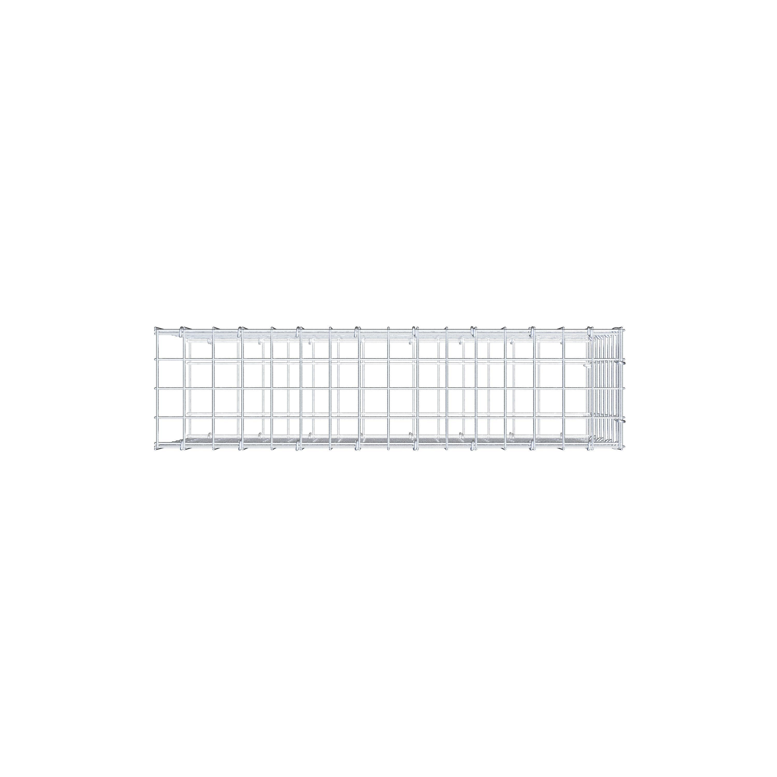Toegevoegde pool type 2 80 cm x 40 cm x 20 cm (L x H x D), maaswijdte 5 cm x 5 cm, C-ring