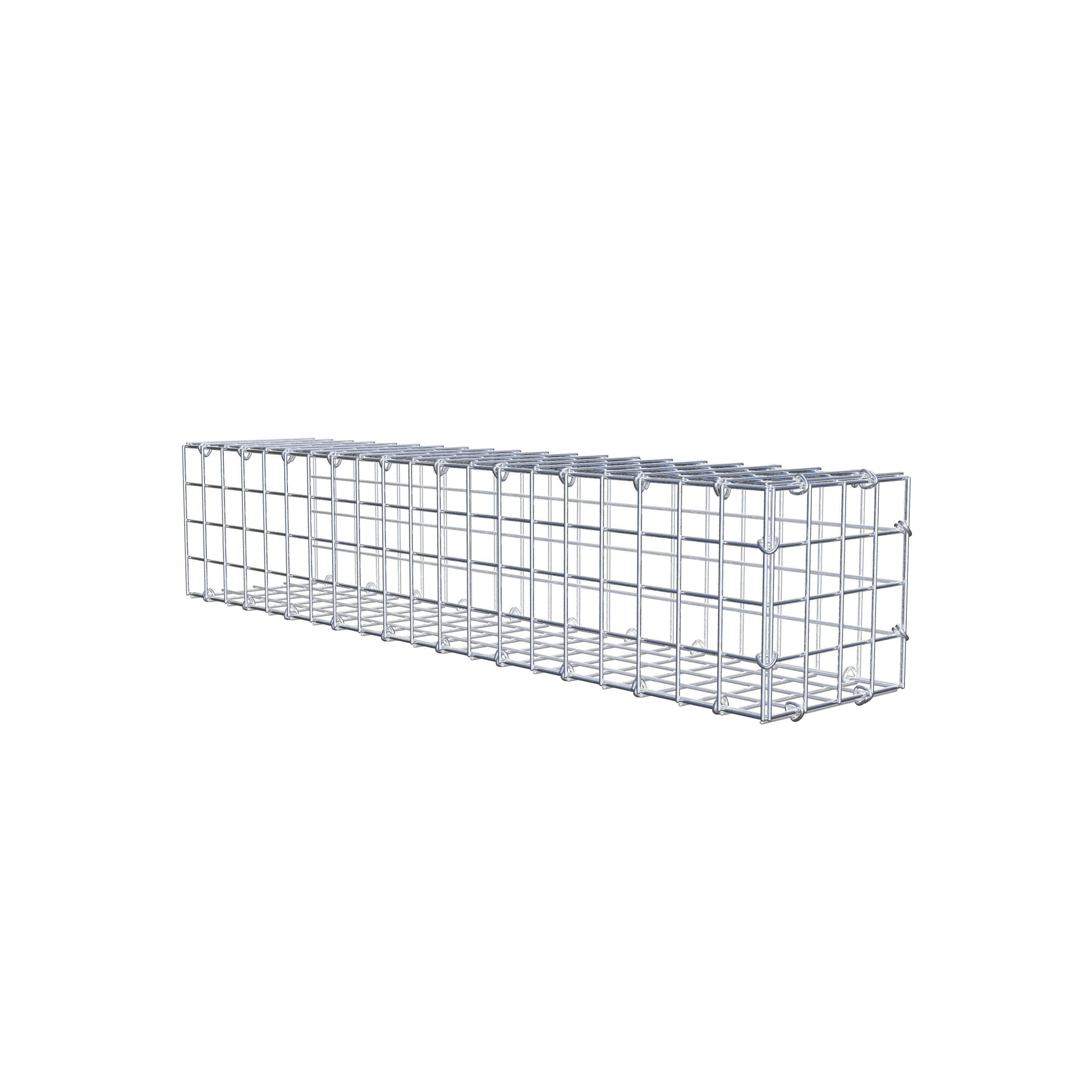 Fourche rapportée type 2 100 cm x 20 cm x 20 cm (L x H x P), mailles 5 cm x 5 cm, anneau C