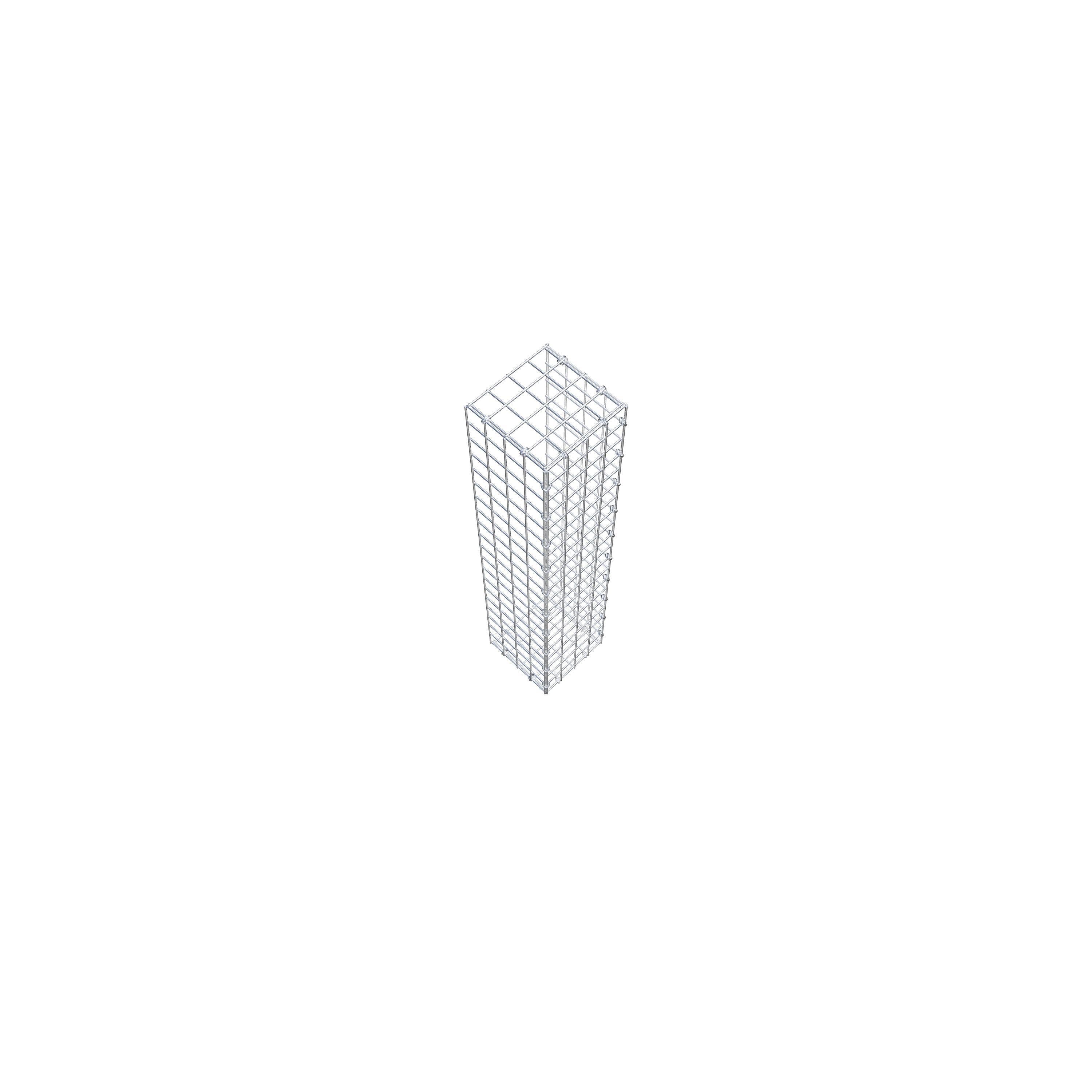 Fourche rapportée type 2 100 cm x 20 cm x 20 cm (L x H x P), mailles 5 cm x 5 cm, anneau C