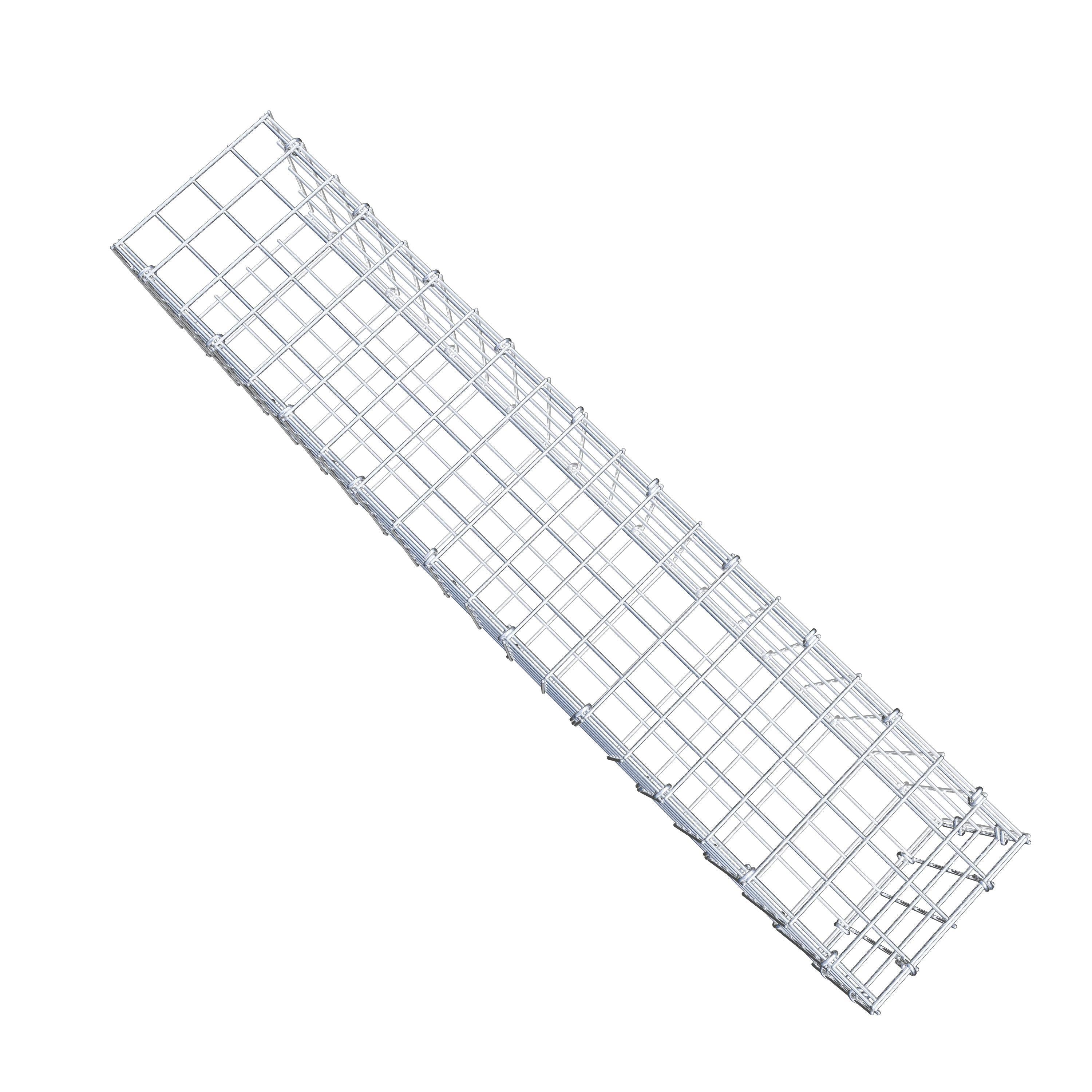 Fourche rapportée type 2 100 cm x 20 cm x 20 cm (L x H x P), mailles 5 cm x 5 cm, anneau C
