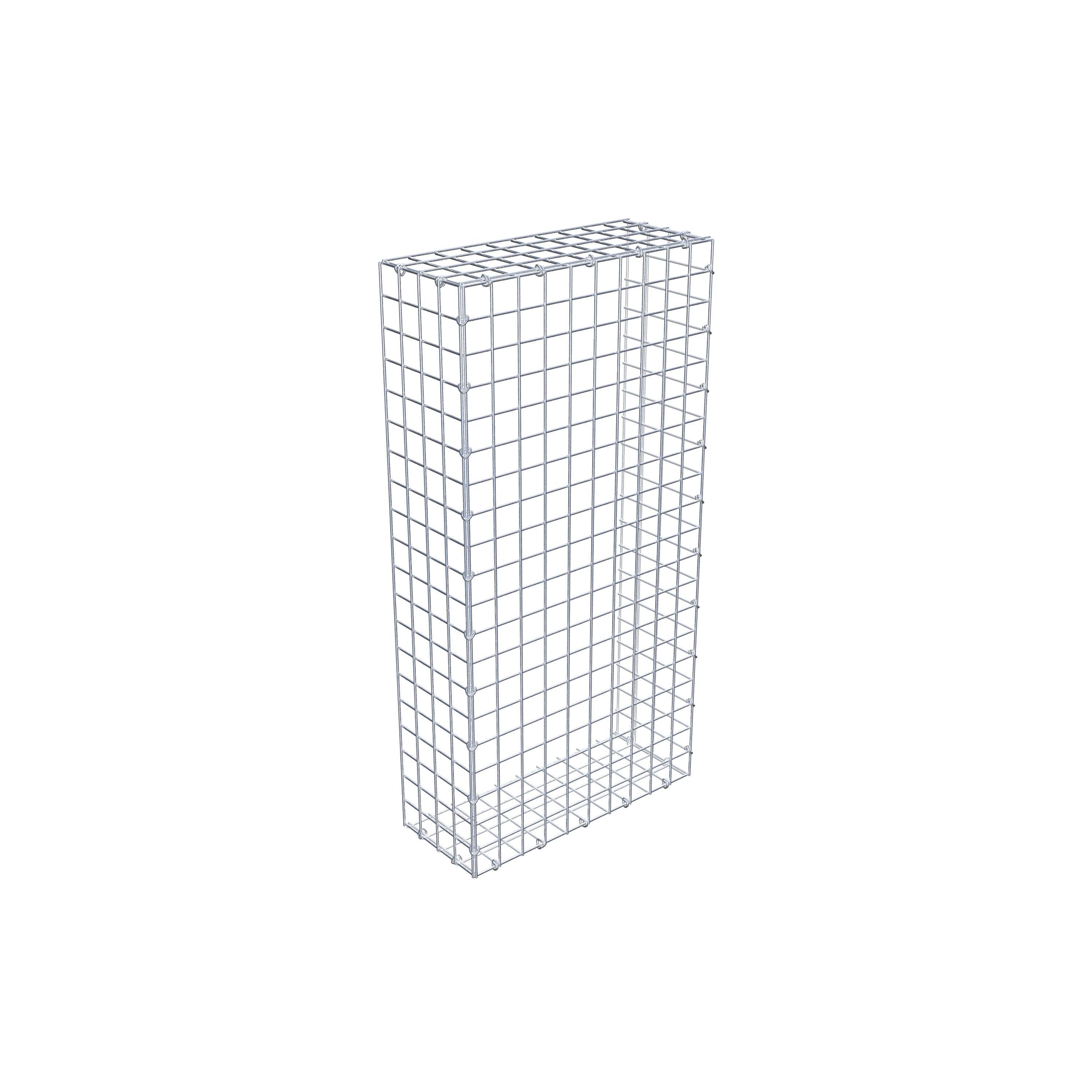 Fourche rapportée type 2 100 cm x 20 cm x 50 cm (L x H x P), mailles 5 cm x 5 cm, anneau en C