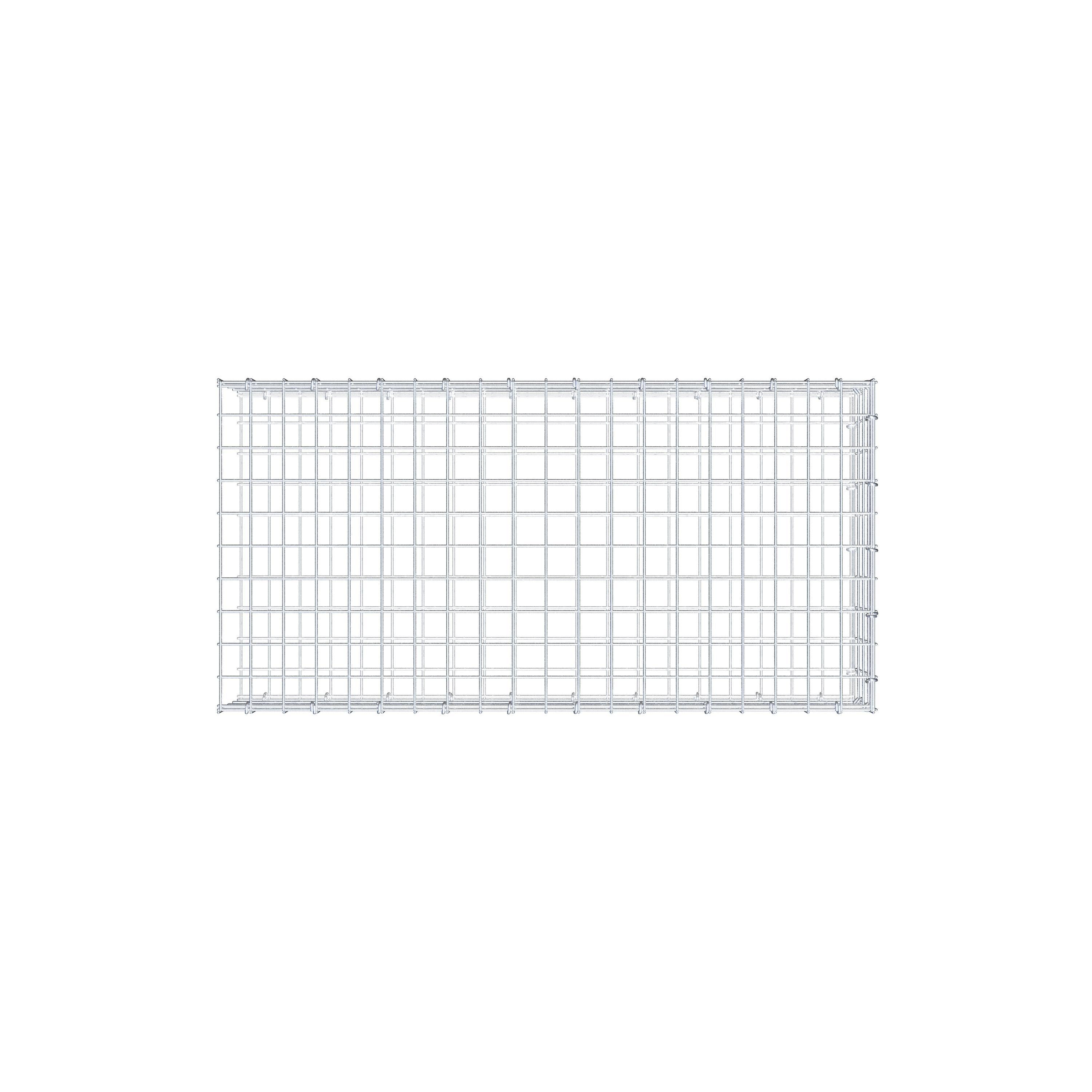 Fourche rapportée type 2 100 cm x 20 cm x 50 cm (L x H x P), mailles 5 cm x 5 cm, anneau en C
