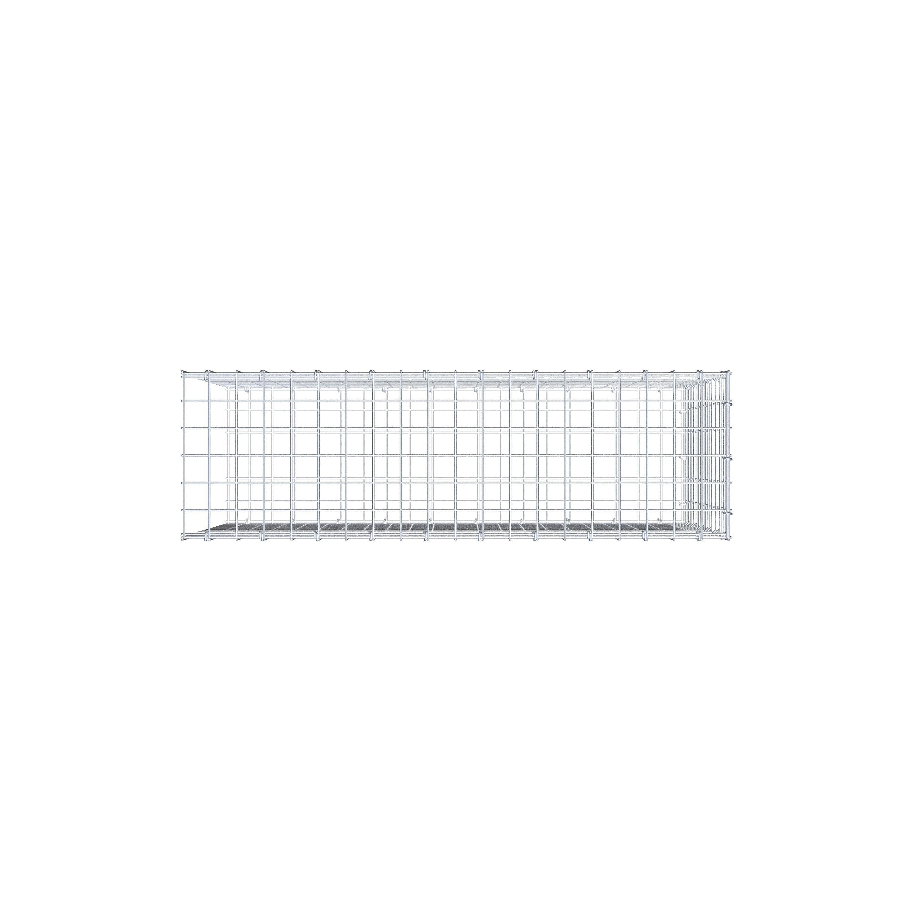 Fourche rapportée type 2 100 cm x 60 cm x 30 cm (L x H x P), mailles 5 cm x 5 cm, anneau C