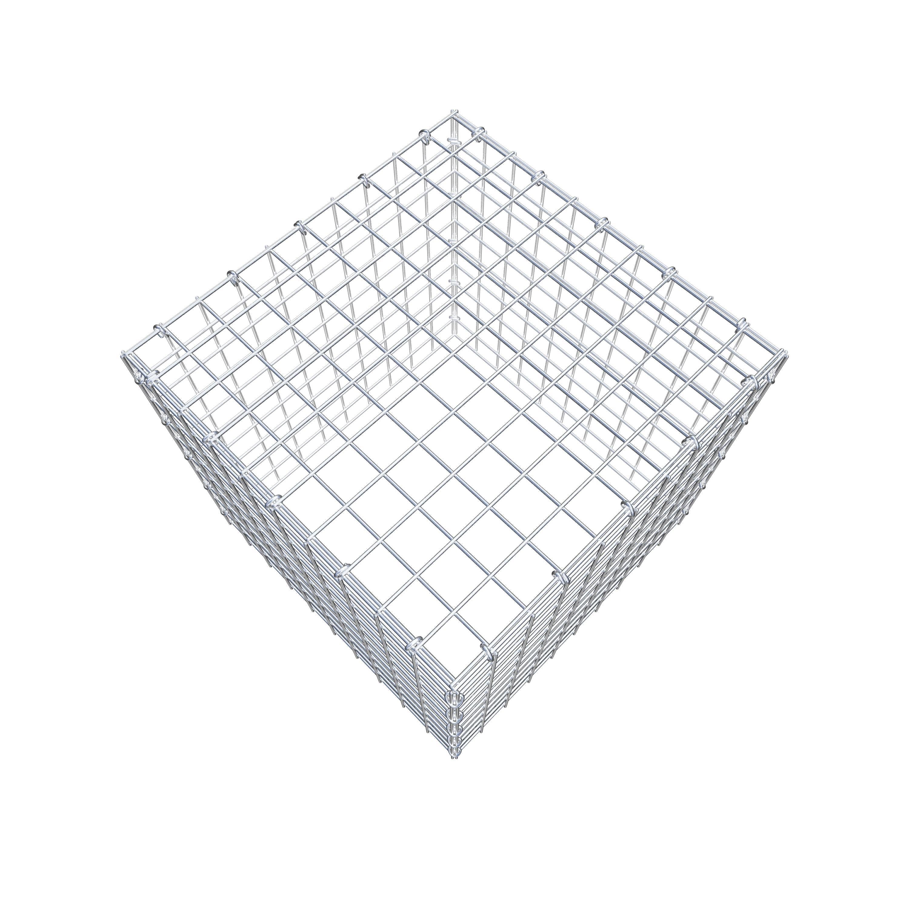 Fourche rapportée type 3 50 cm x 50 cm x 50 cm (L x H x P), mailles 5 cm x 5 cm, anneau C