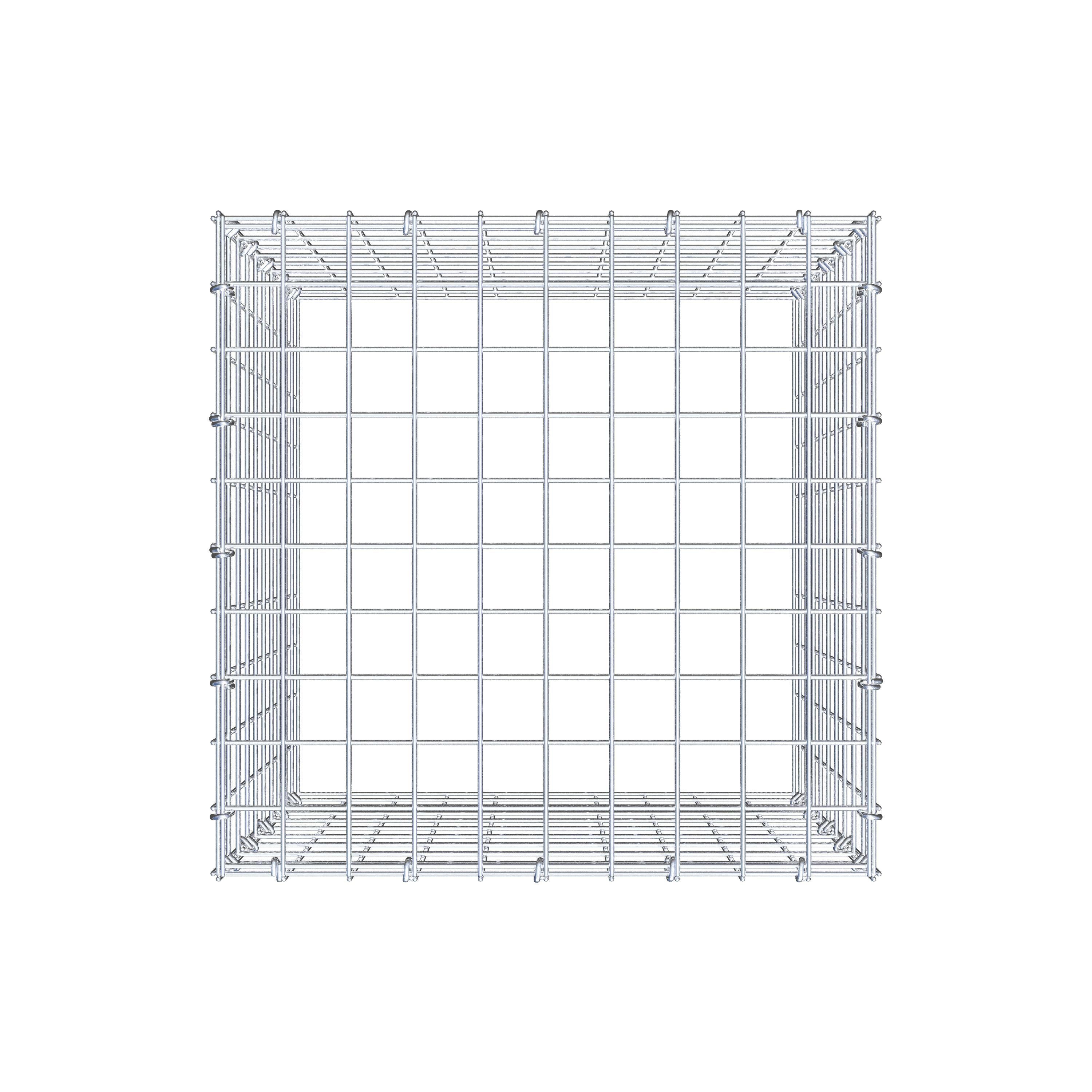 Fourche rapportée type 3 50 cm x 50 cm x 50 cm (L x H x P), mailles 5 cm x 5 cm, anneau C