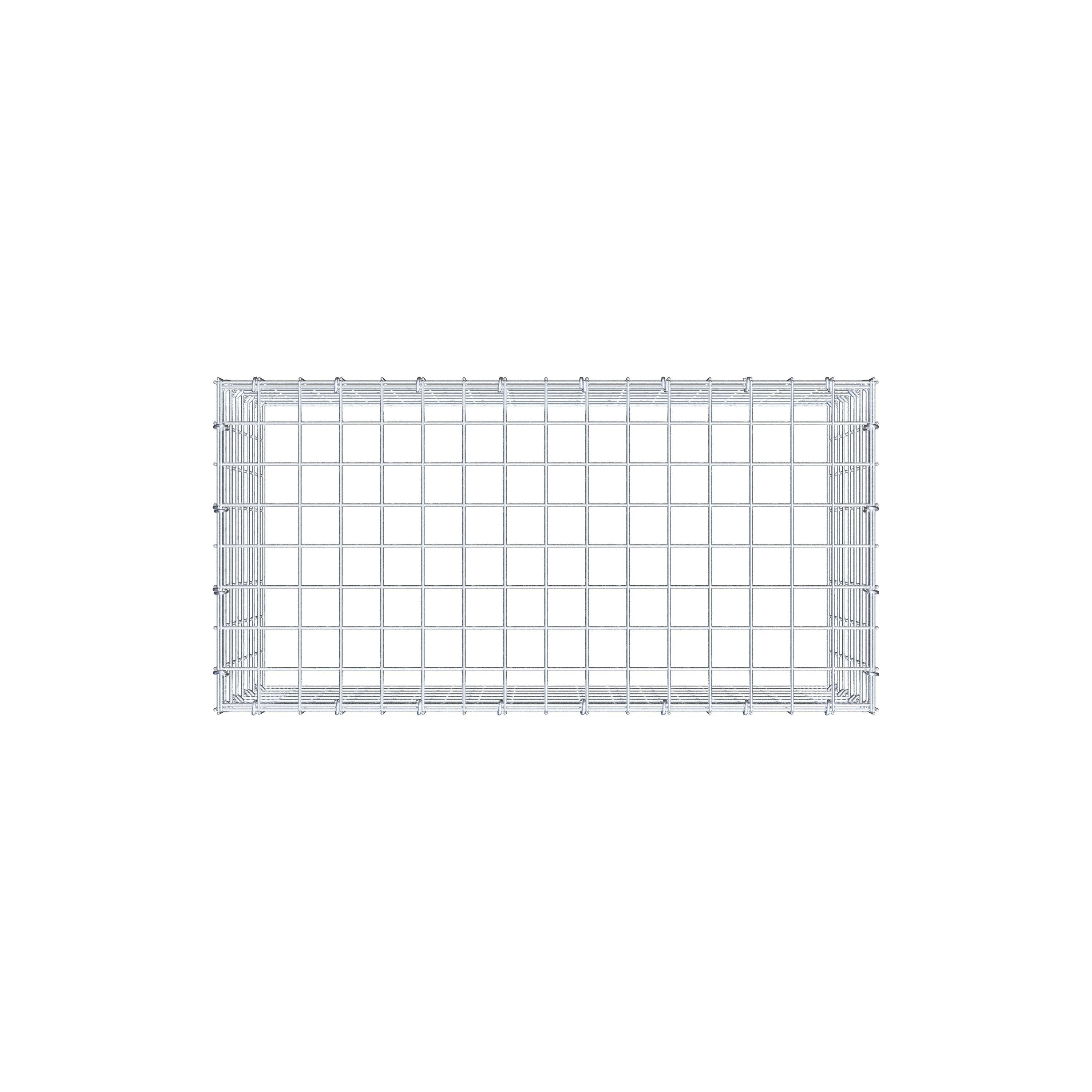 Anbaugabione Typ 3 80 cm x 40 cm x 40 cm (L x H x T), Maschenweite 5 cm x 5 cm, C-Ring