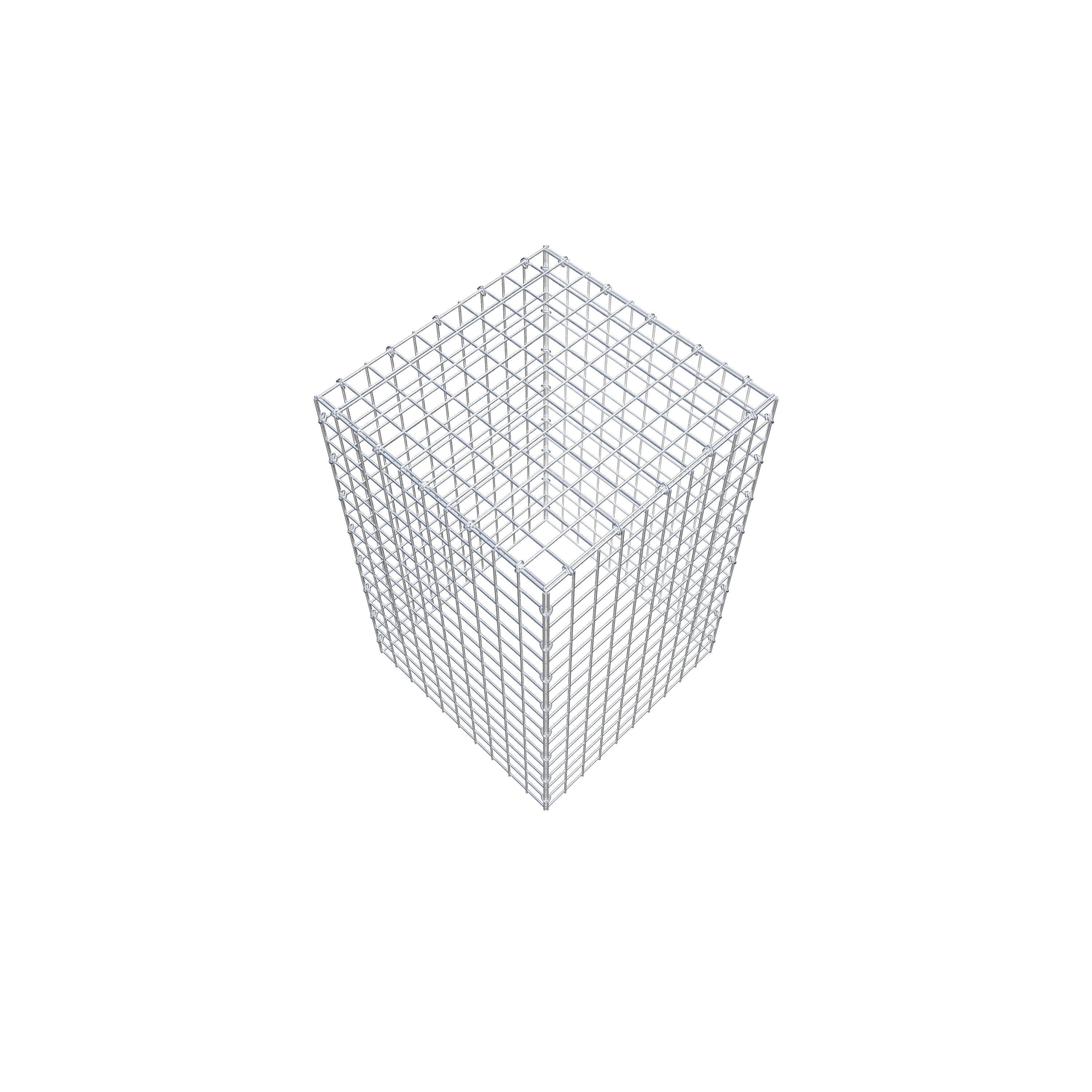 Pila adicional tipo 3 80 cm x 50 cm x 50 cm (L x A x P), malla 5 cm x 5 cm, anillo en C