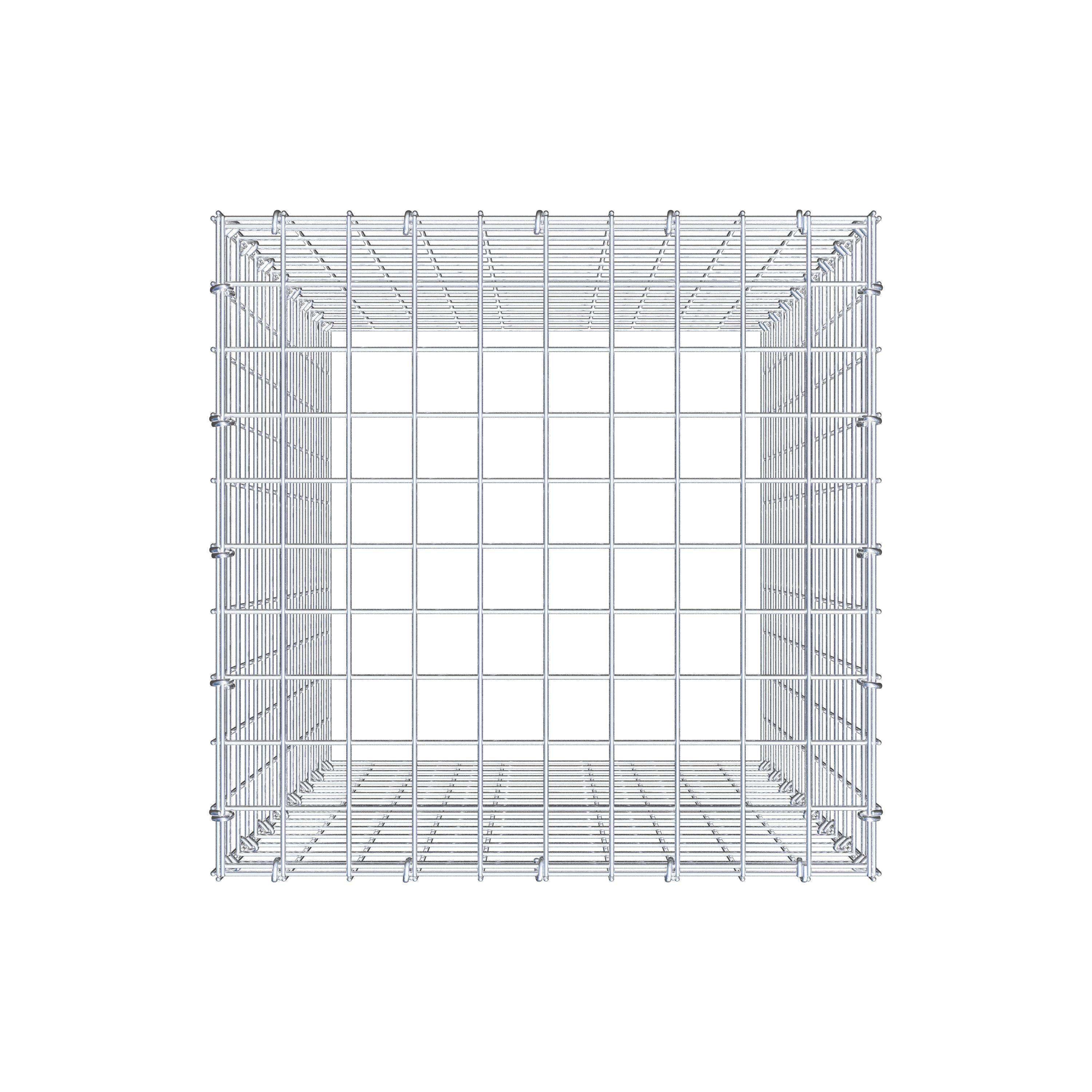 Pila adicional tipo 3 80 cm x 50 cm x 50 cm (L x A x P), malla 5 cm x 5 cm, anillo en C