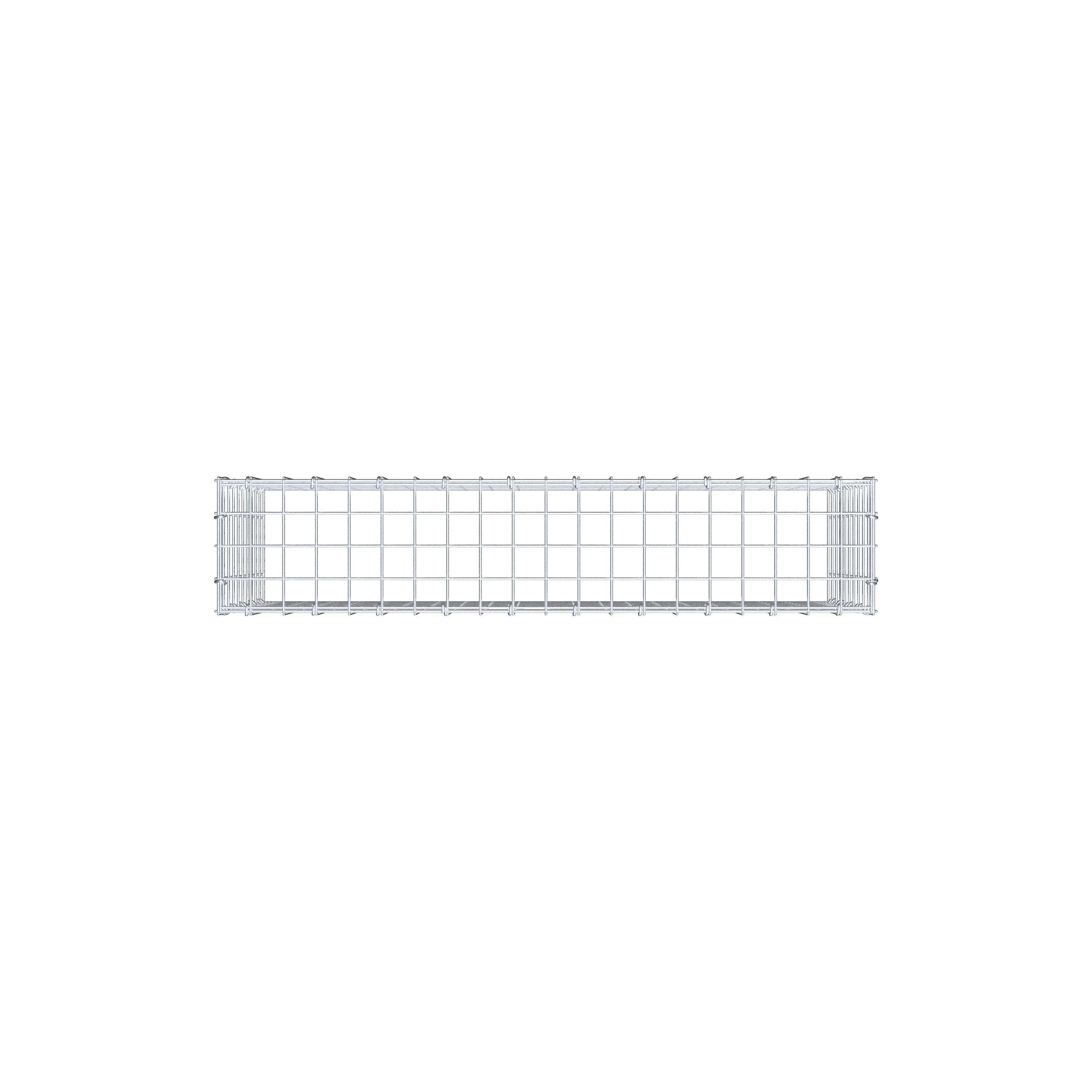 Gabião Tipo 3 100 cm x 50 cm x 20 cm (C x A x P), malhagem 5 cm x 5 cm, anel C