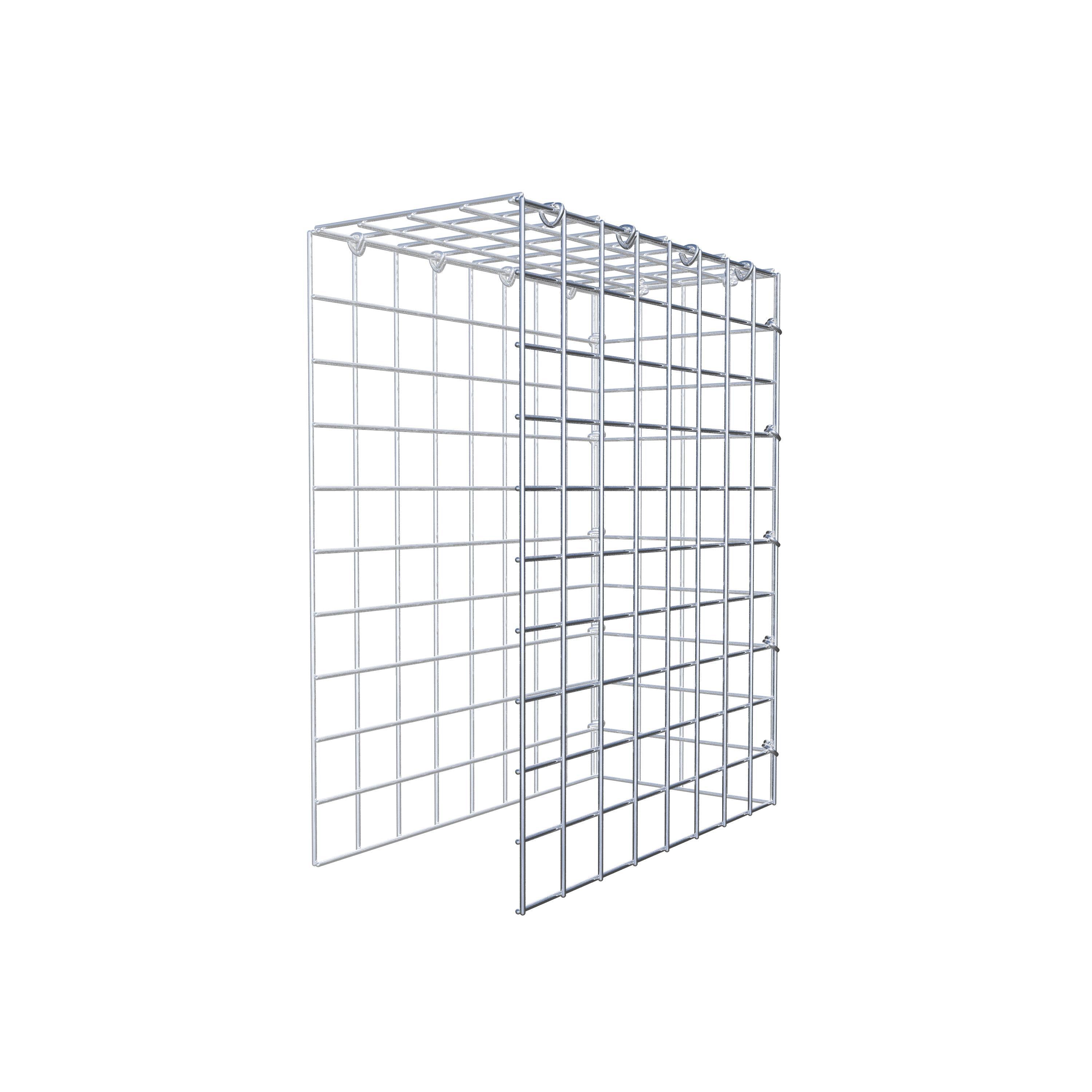 Fourche rapportée type 4 50 cm x 40 cm x 20 cm (L x H x P), mailles 5 cm x 5 cm, anneau C