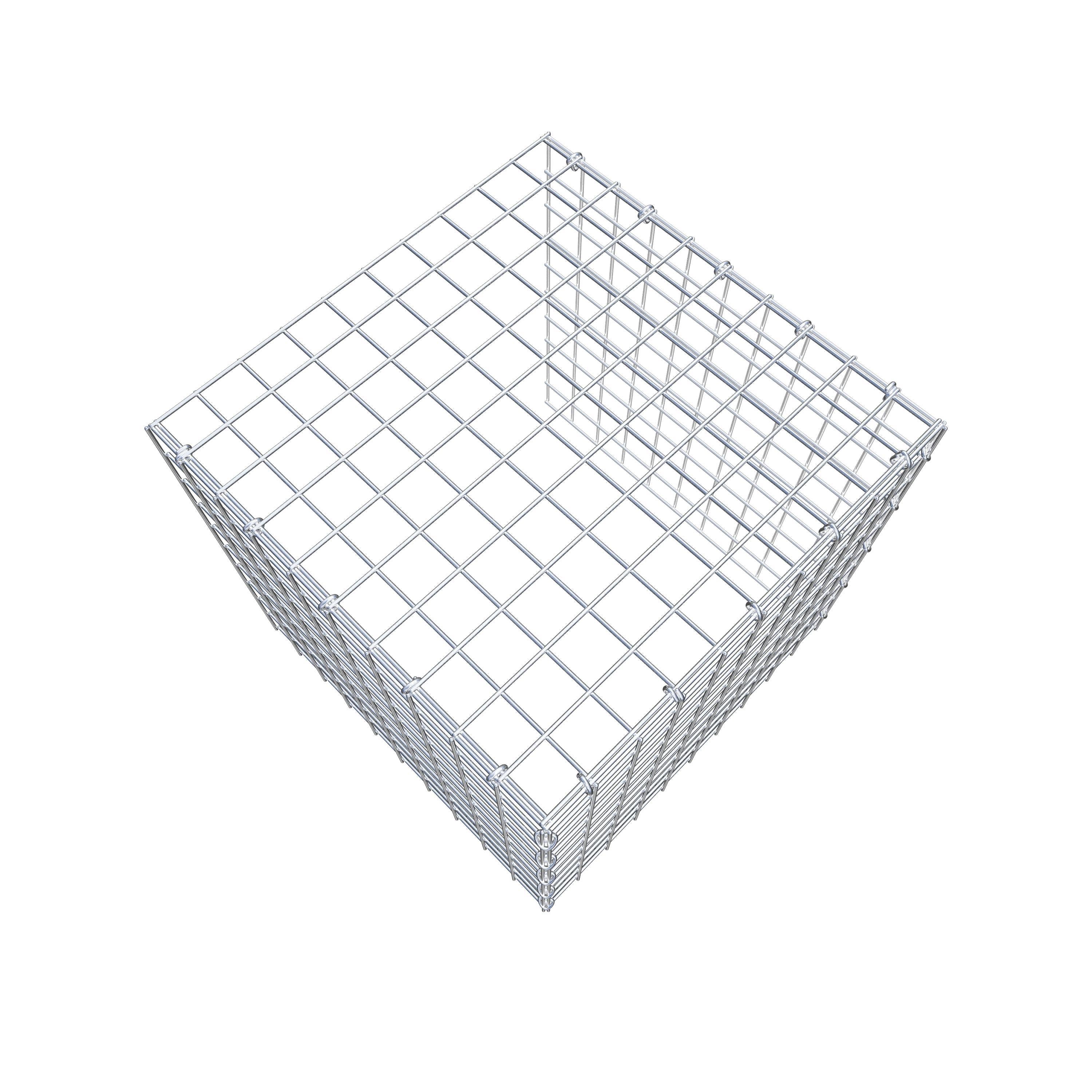 Fourche rapportée type 4 50 cm x 50 cm x 50 cm (L x H x P), mailles 5 cm x 5 cm, anneau C