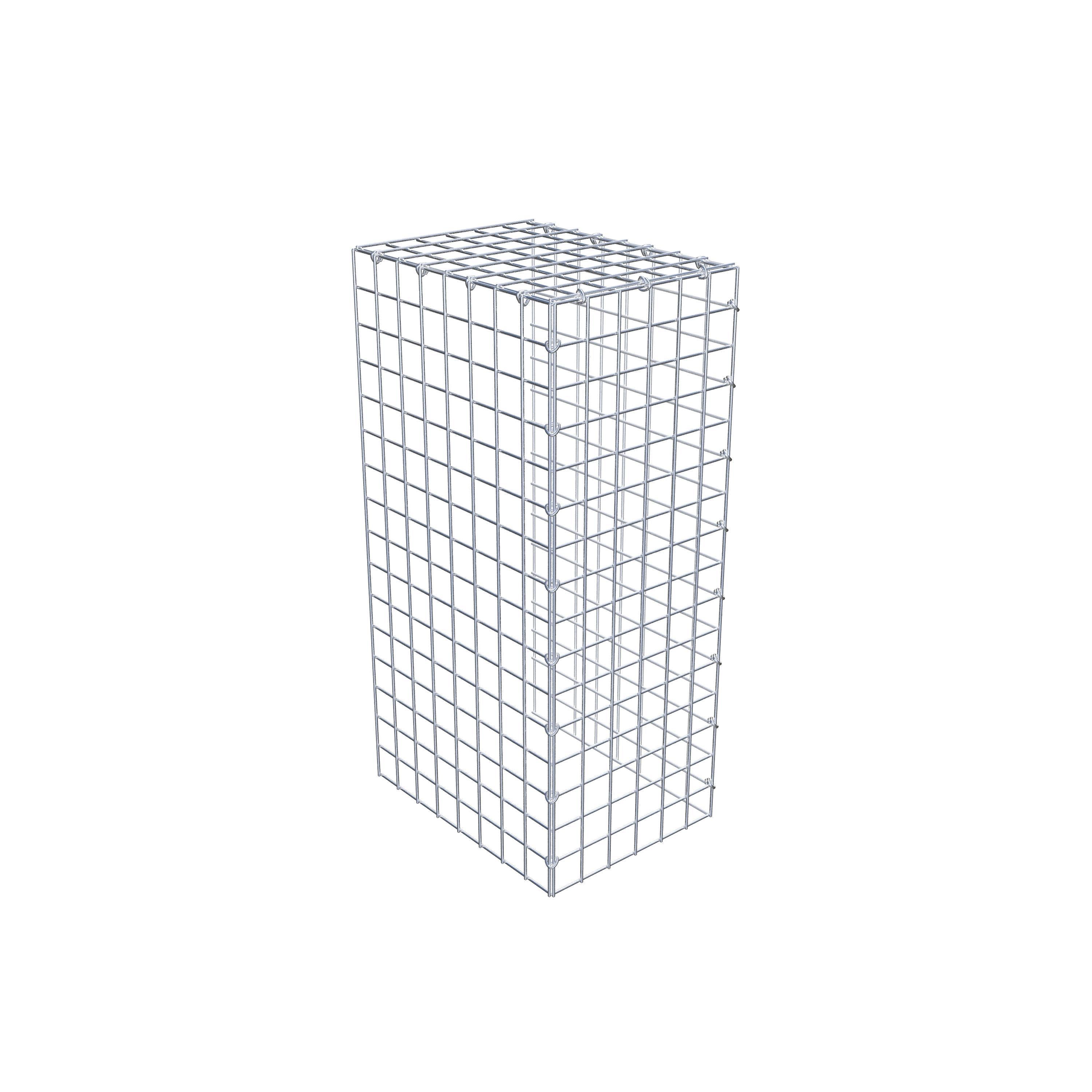Fourche rapportée type 4 80 cm x 40 cm x 30 cm (L x H x P), mailles 5 cm x 5 cm, anneau C